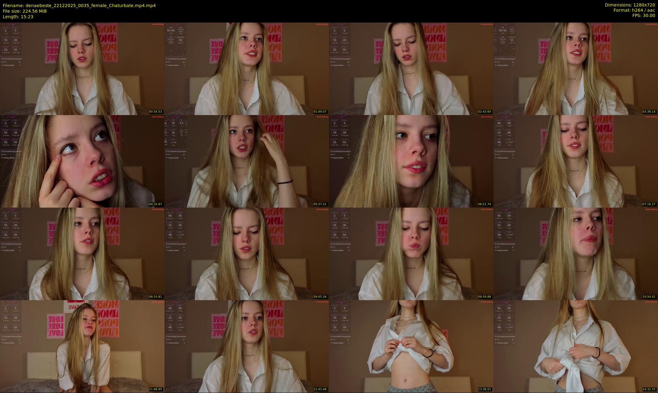 denaebeste — 16 minute Chaturbate female cam show recording, 720p, Dec 22, 2025