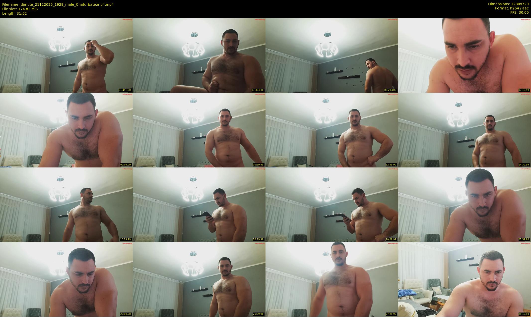 djmute — 32 minute Chaturbate male cam show recording, 720p, Dec 21, 2025