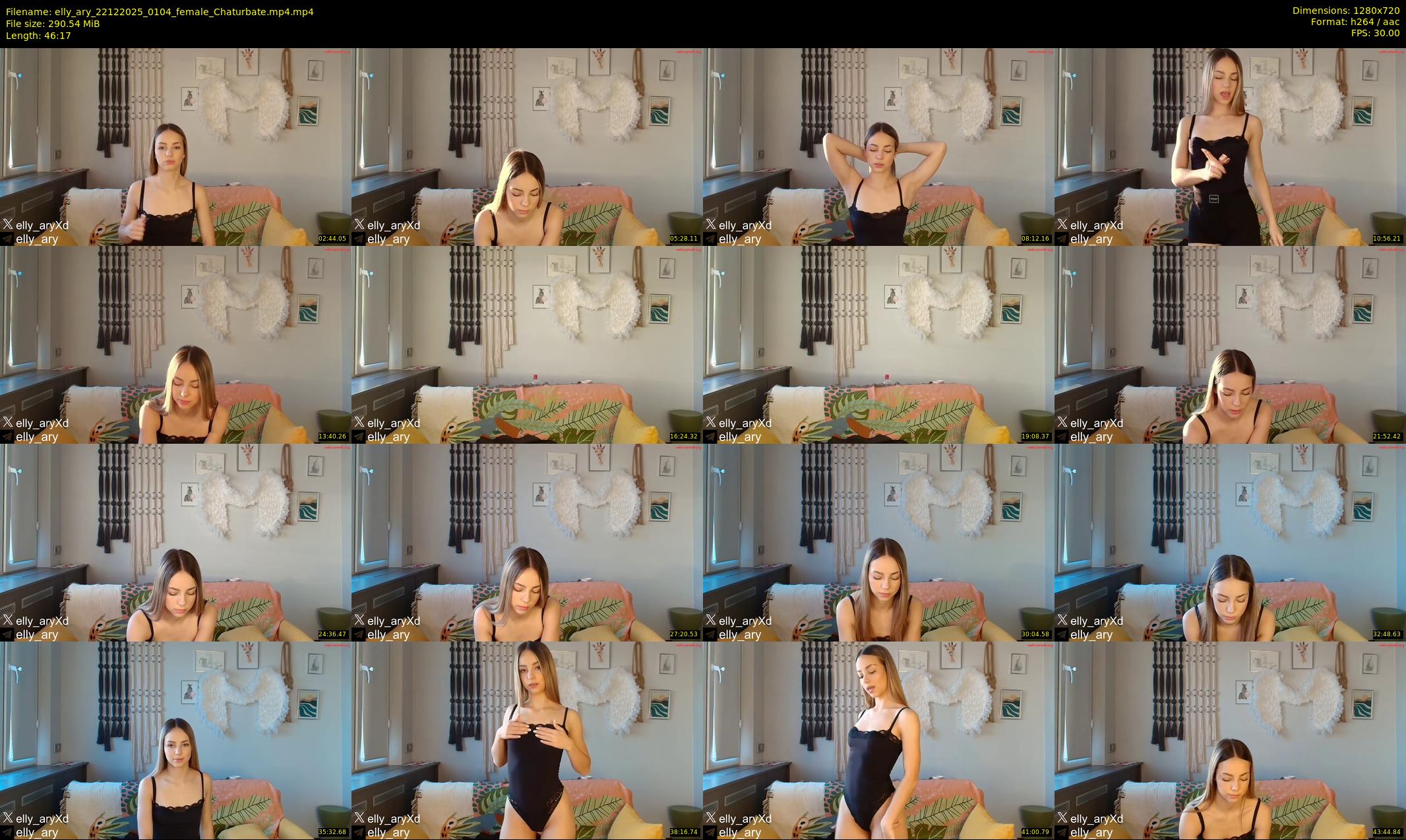 elly_ary — 47 minute Chaturbate female cam show recording, 720p, Dec 22, 2025