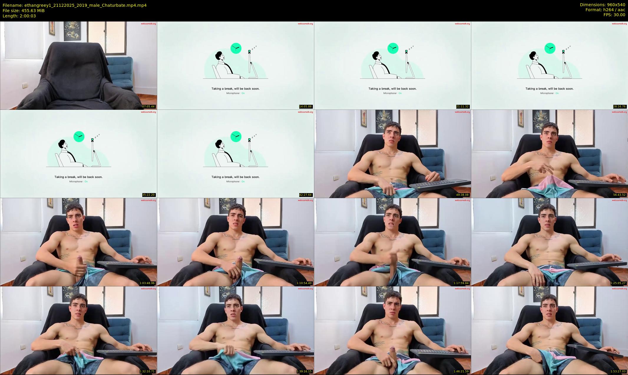 ethangreey1 — 121 minute Chaturbate male cam show recording, 480p, Dec 21, 2025