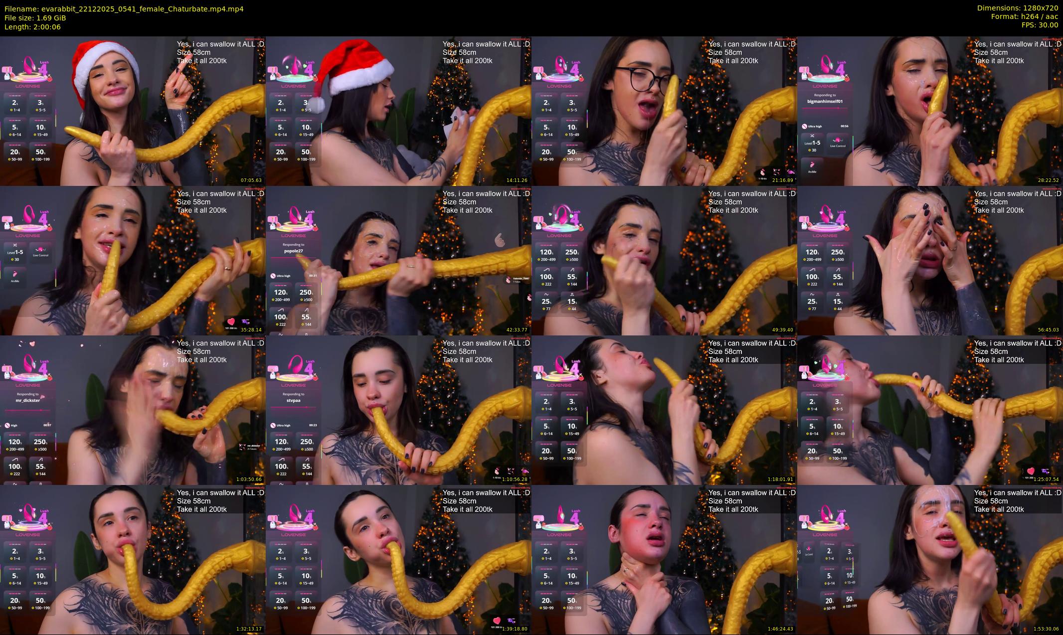 evarabbit — 121 minute Chaturbate female cam show recording, 720p, Dec 22, 2025