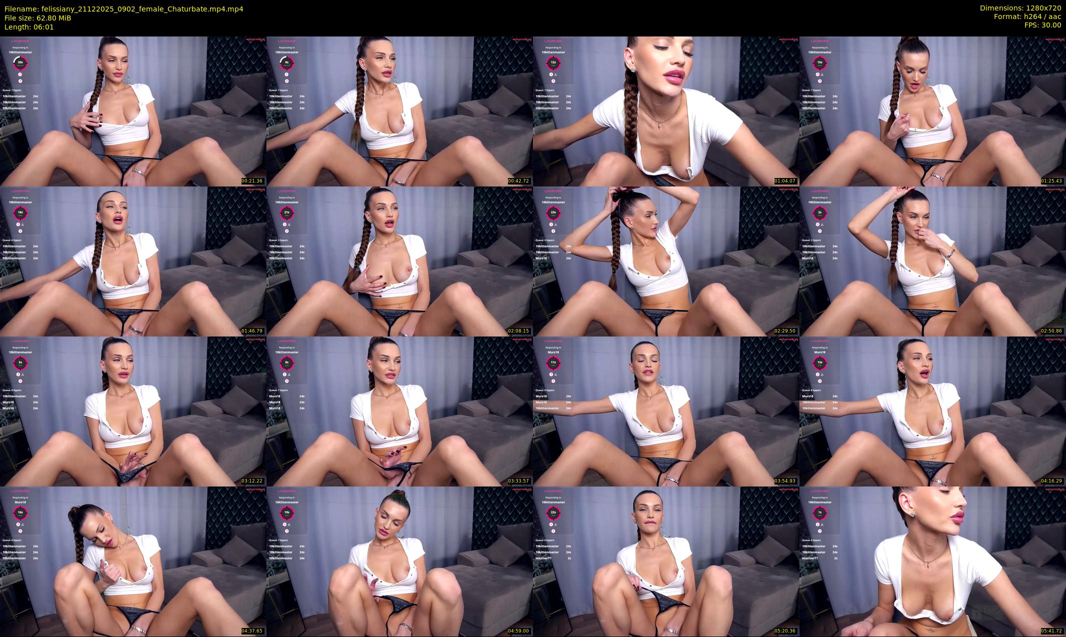 felissiany — 7 minute Chaturbate female cam show recording, 720p, Dec 21, 2025