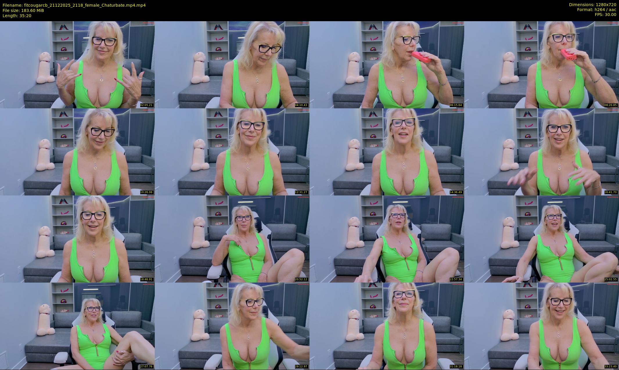 fitcougarcb — 36 minute Chaturbate female cam show recording, 720p, Dec 21, 2025