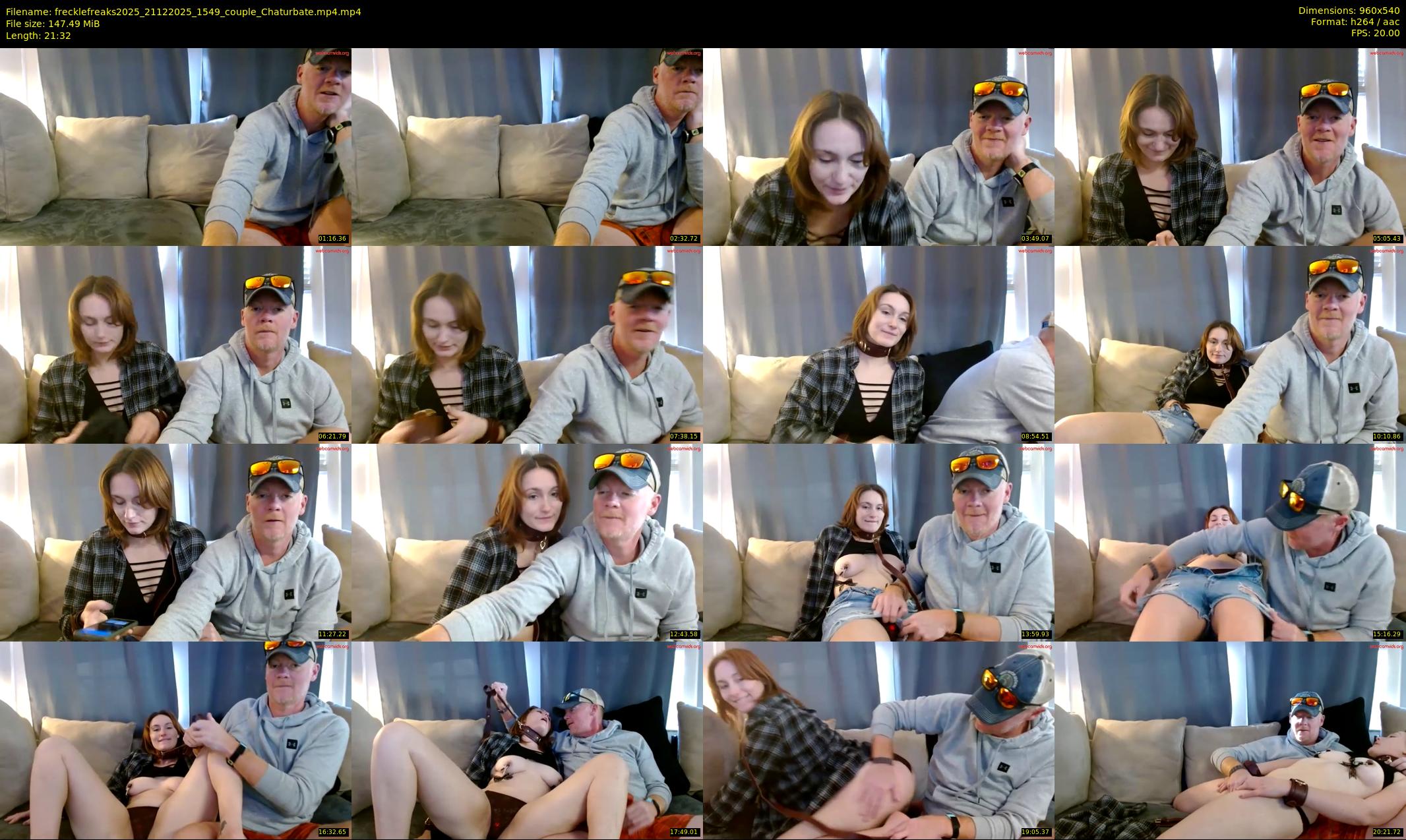 frecklefreaks2025 — 22 minute Chaturbate couple cam show recording, 480p, Dec 21, 2025