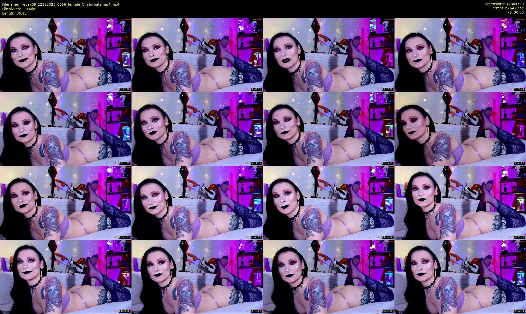 freyax69 — 7 minute Chaturbate female cam show recording, 720p, Dec 22, 2025