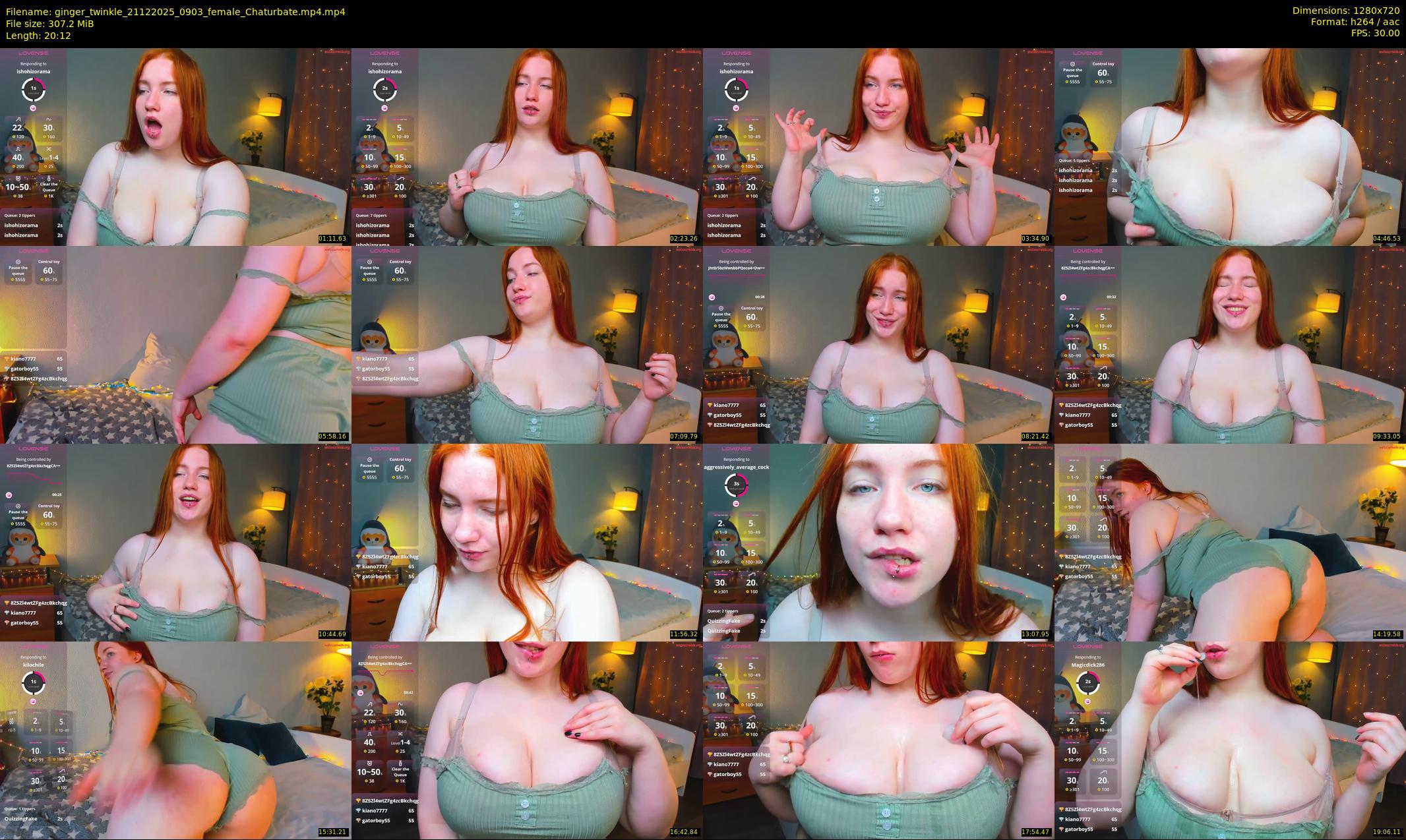 ginger_twinkle — 21 minute Chaturbate female cam show recording, 720p, Dec 21, 2025
