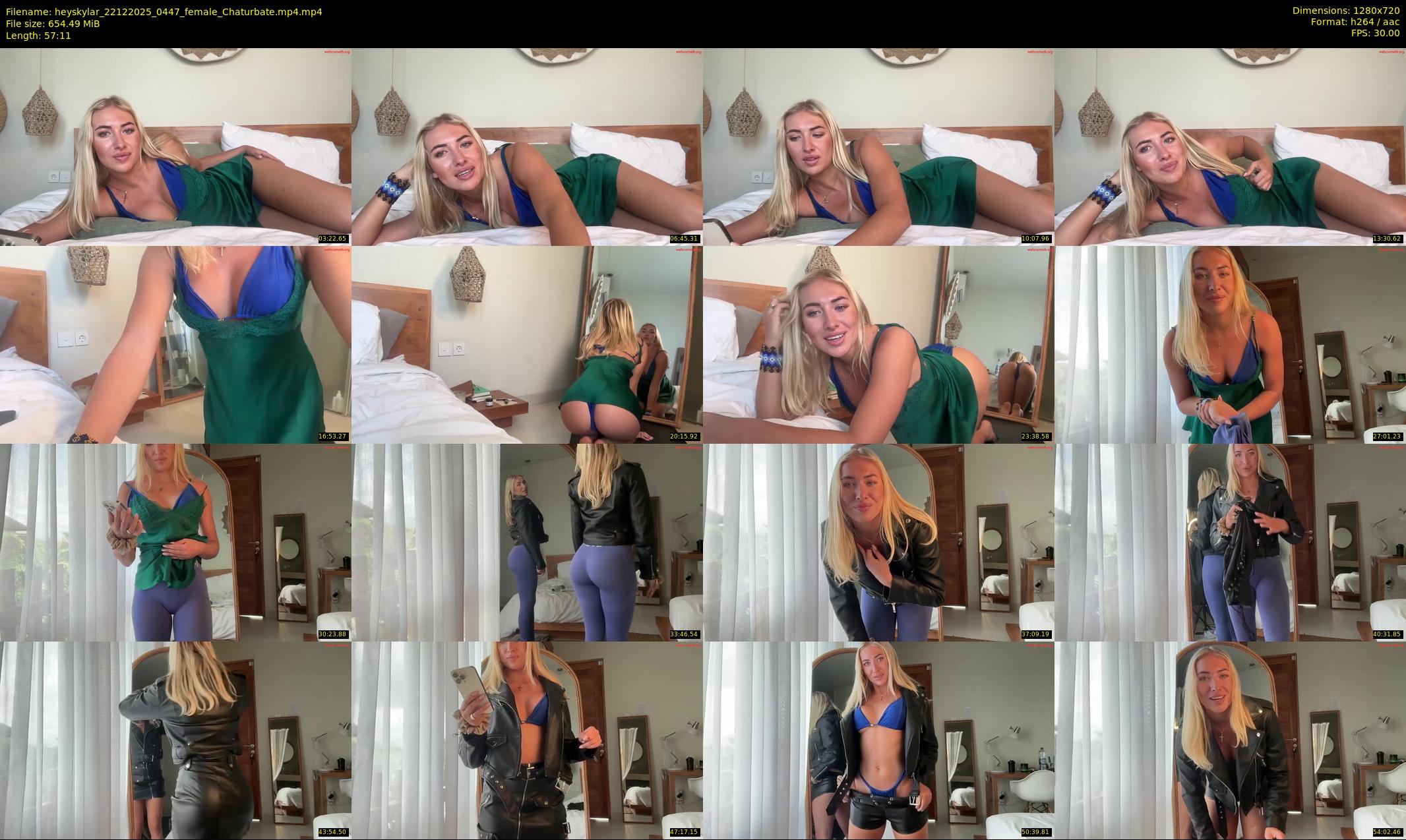 heyskylar — 58 minute Chaturbate female cam show recording, 720p, Dec 22, 2025