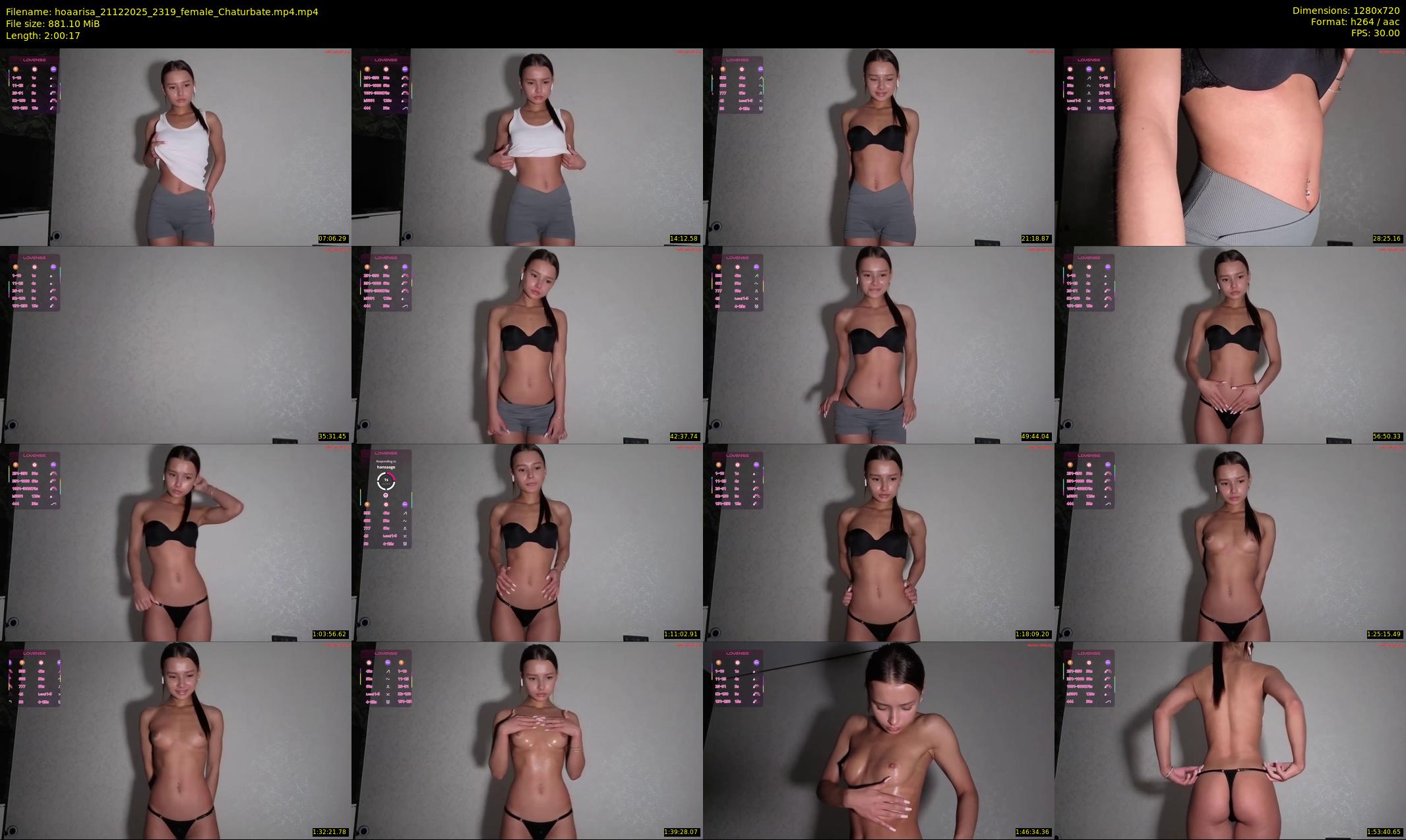hoaarisa — 121 minute Chaturbate female cam show recording, 720p, Dec 21, 2025