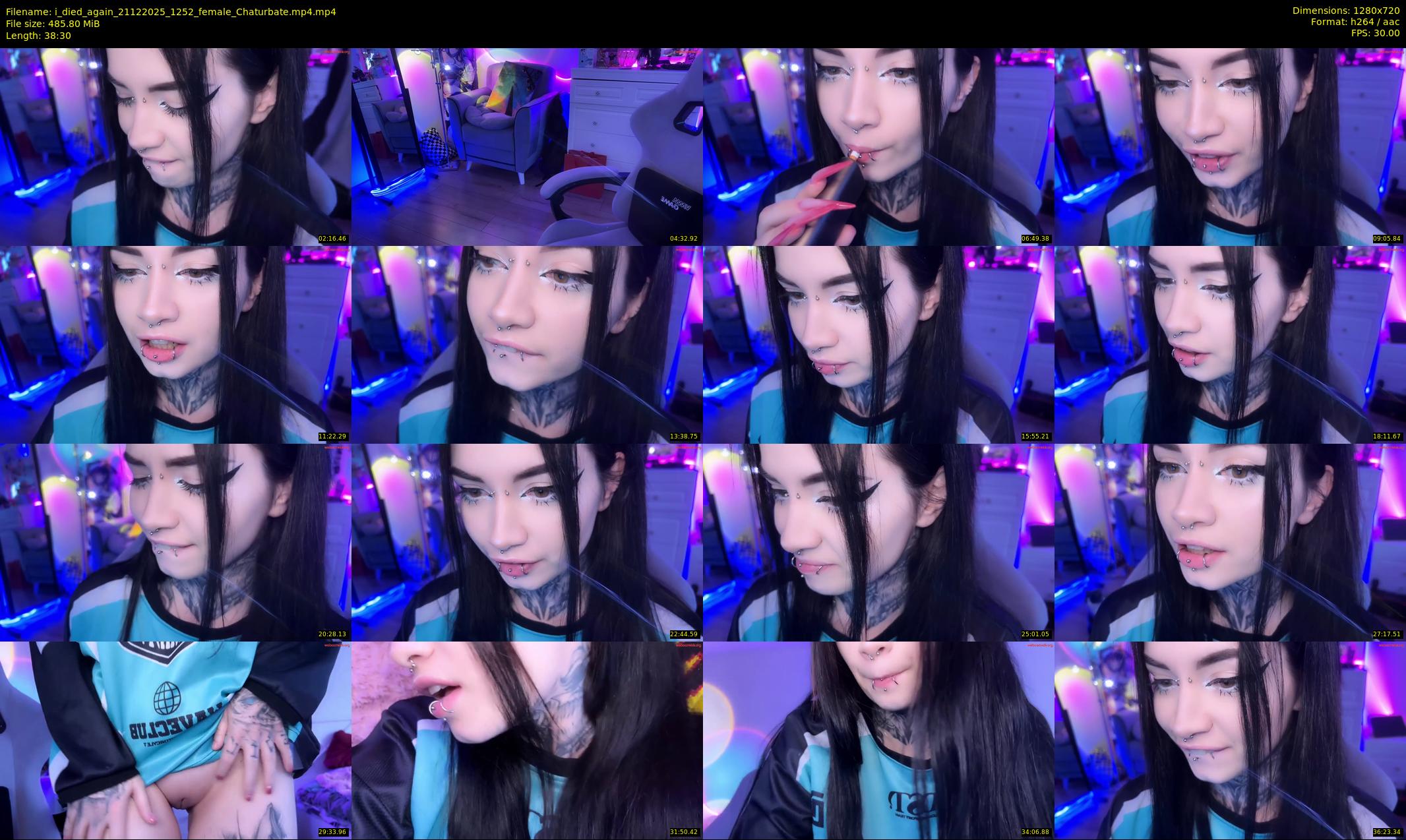 i_died_again — 39 minute Chaturbate female cam show recording, 720p, Dec 21, 2025