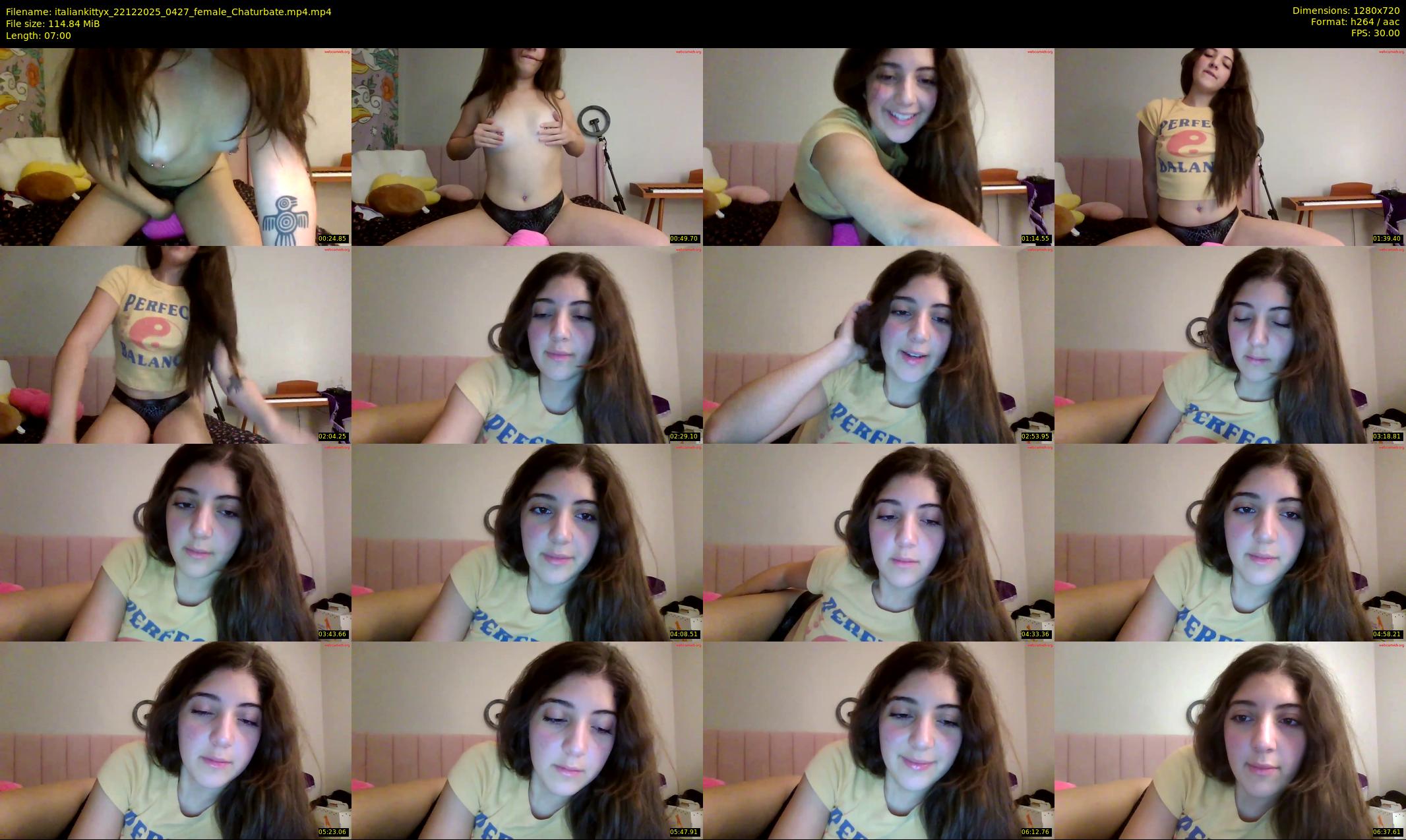 italiankittyx — 7 minute Chaturbate female cam show recording, 720p, Dec 22, 2025