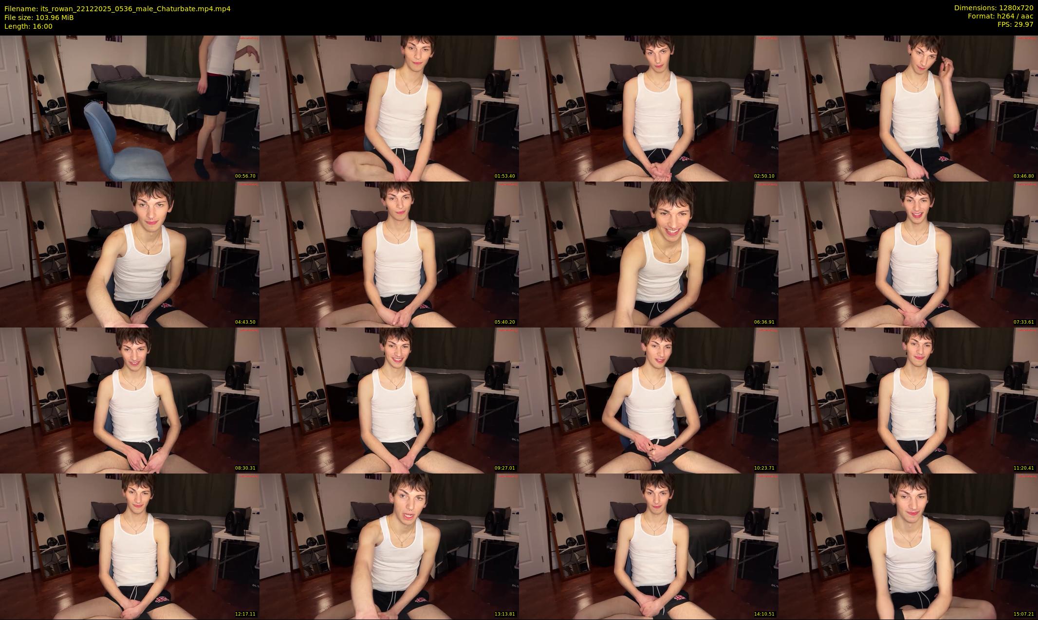 its_rowan — 16 minute Chaturbate male cam show recording, 720p, Dec 22, 2025