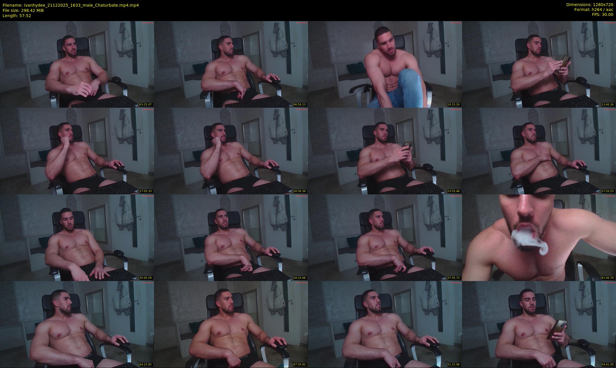 ivanhydee — 58 minute Chaturbate male cam show recording, 720p, Dec 21, 2025