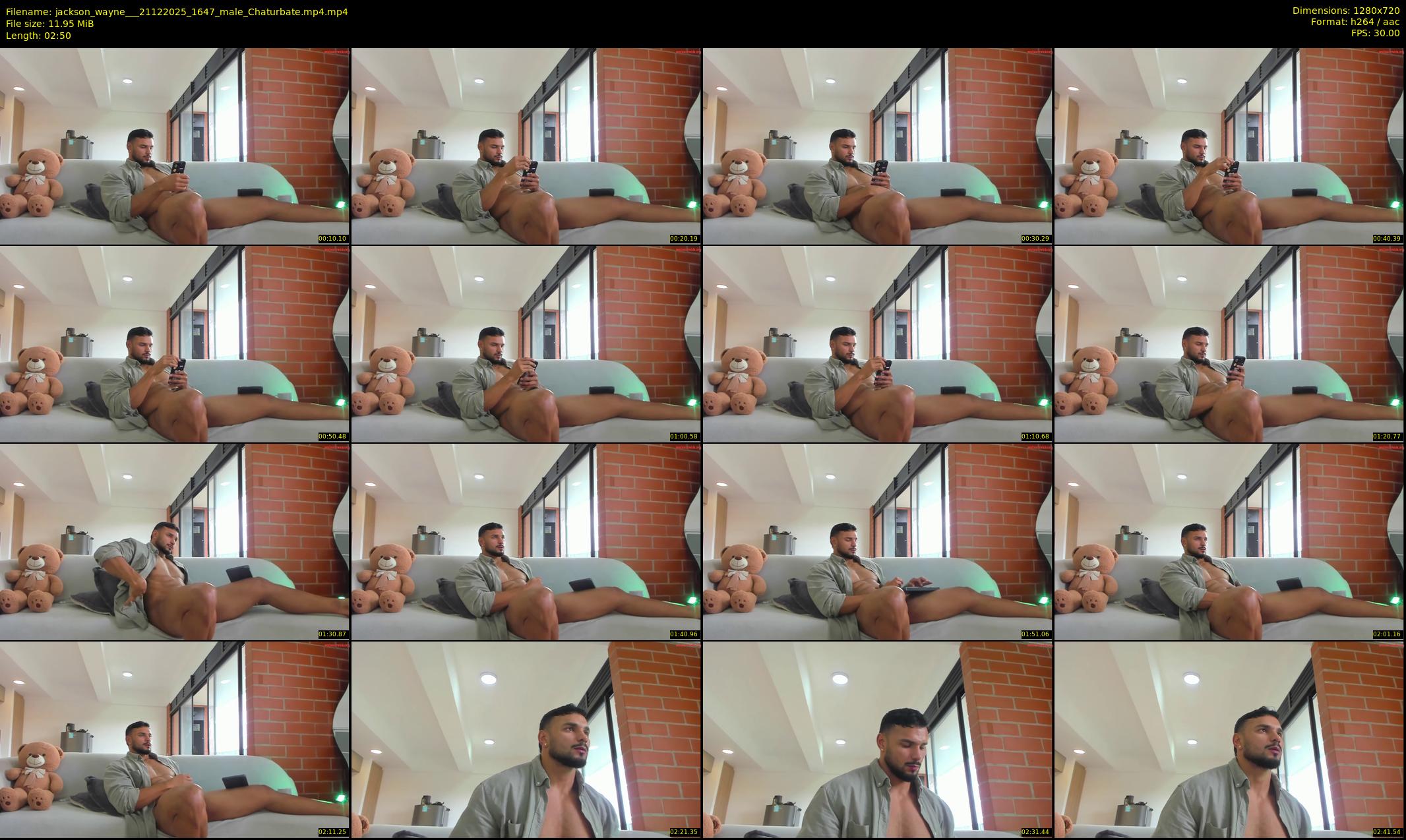jackson_wayne__ — 3 minute Chaturbate male cam show recording, 720p, Dec 21, 2025