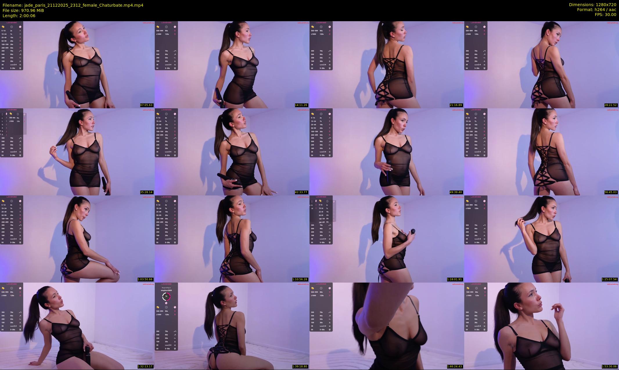 jade_paris — 121 minute Chaturbate female cam show recording, 720p, Dec 21, 2025