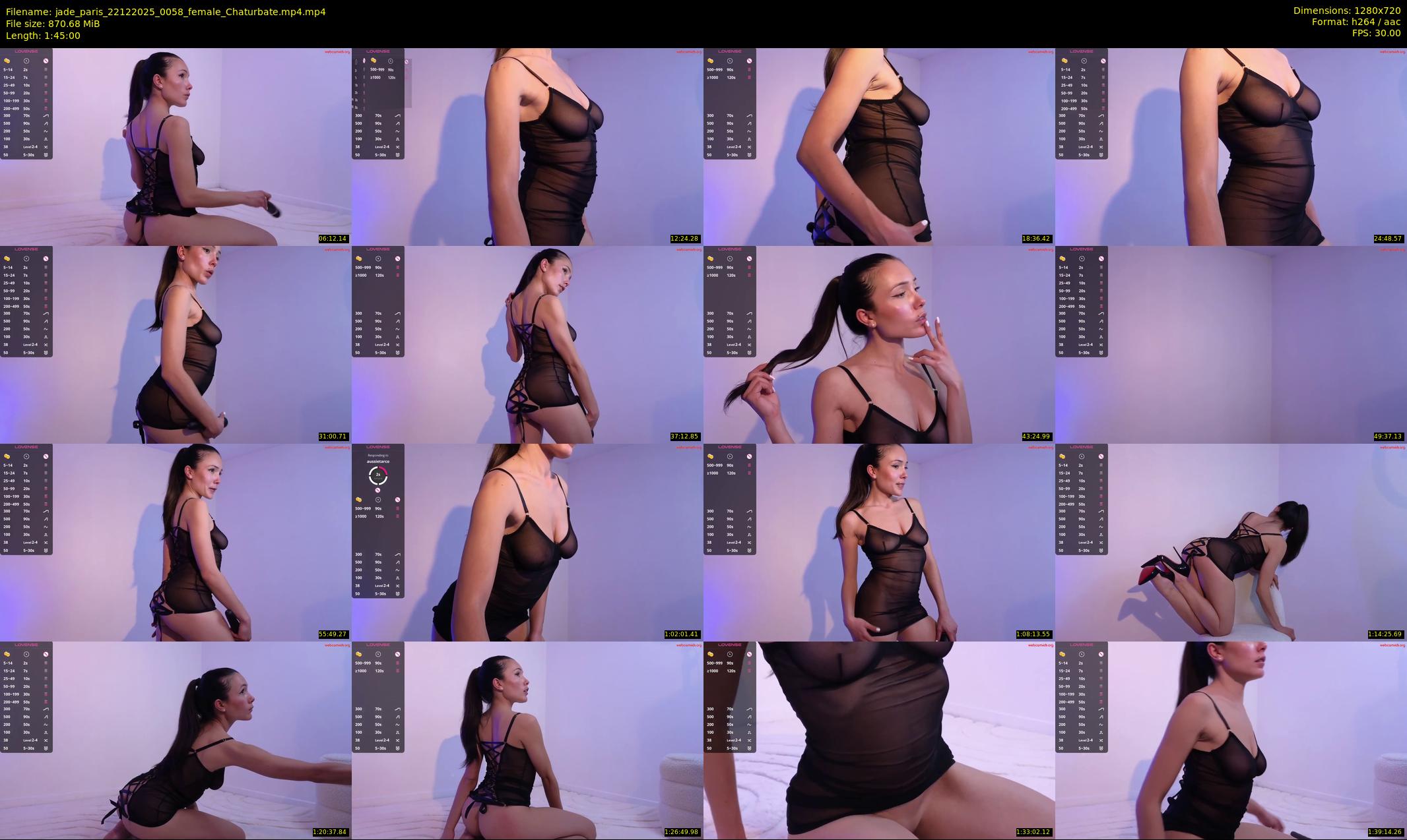 jade_paris — 105 minute Chaturbate female cam show recording, 720p, Dec 22, 2025