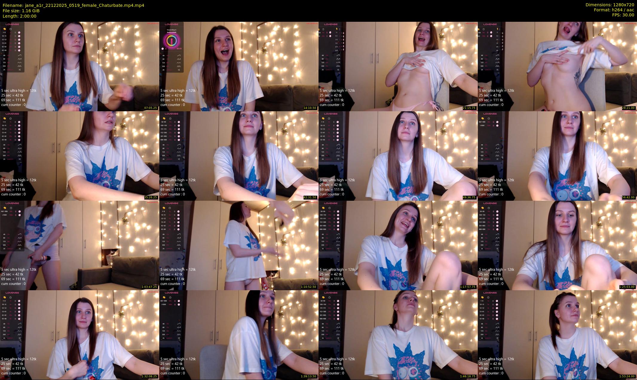 jane_a1r — 120 minute Chaturbate female cam show recording, 720p, Dec 22, 2025