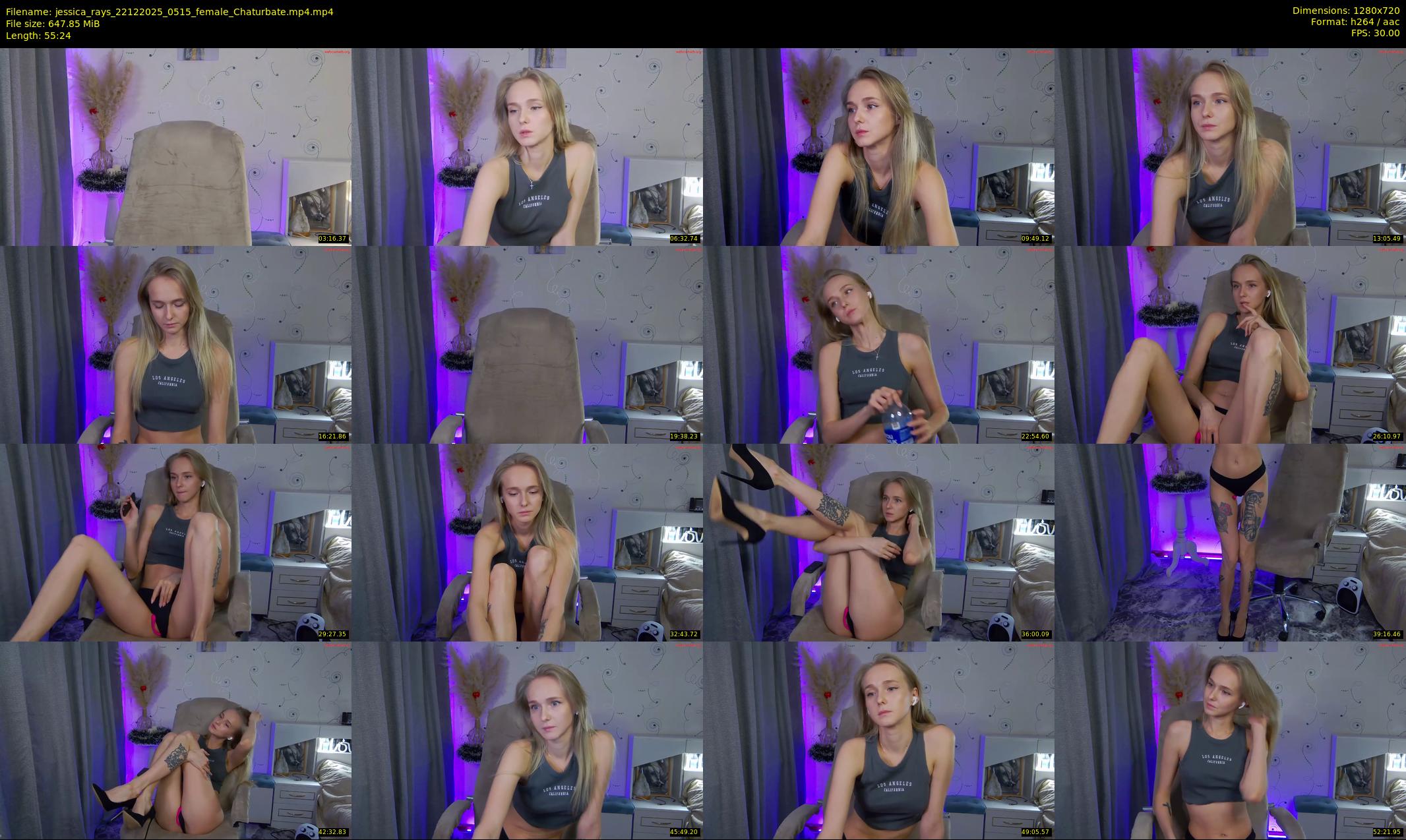 jessica_rays — 56 minute Chaturbate couple cam show recording, 720p, Dec 22, 2025