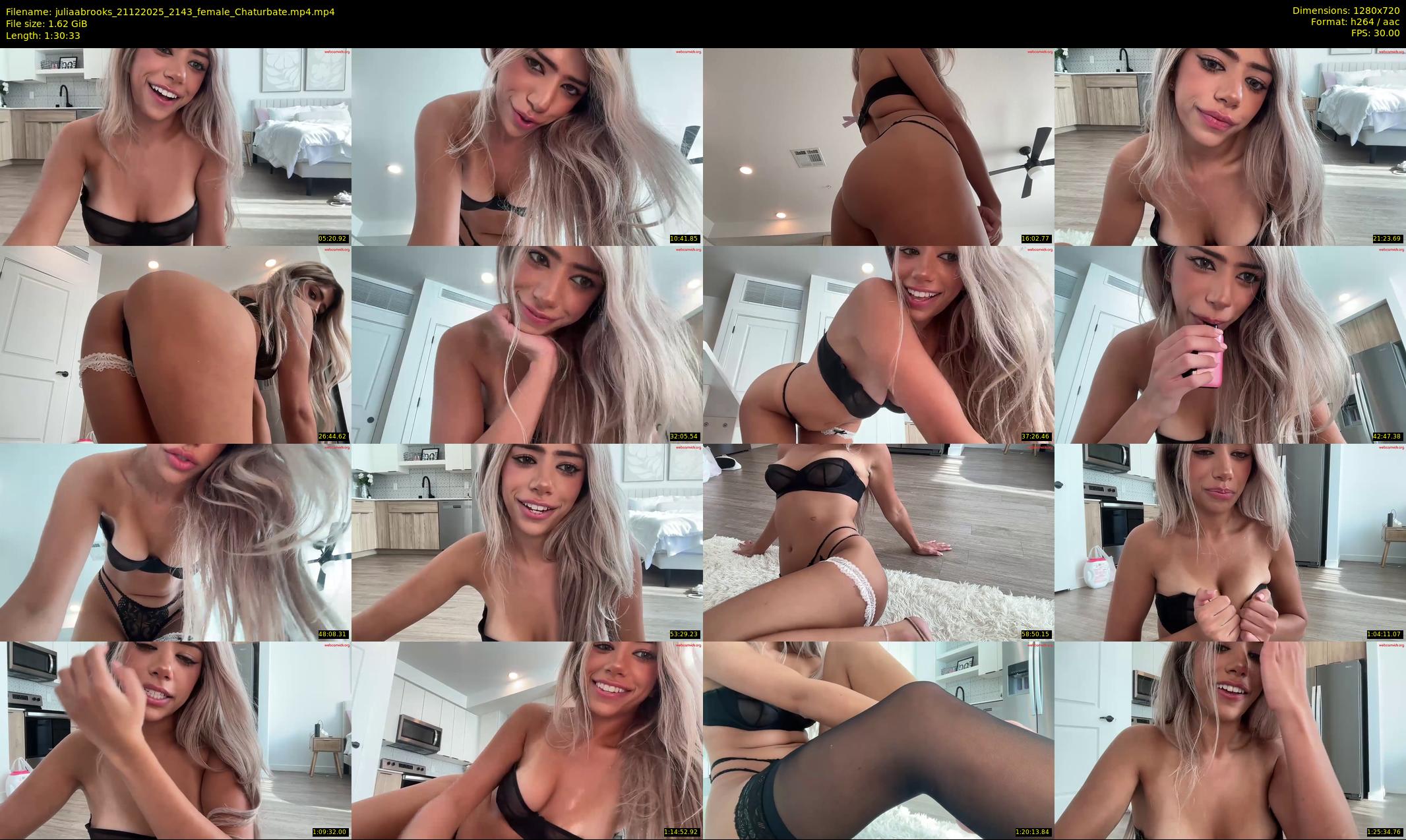 juliaabrooks — 91 minute Chaturbate female cam show recording, 720p, Dec 21, 2025