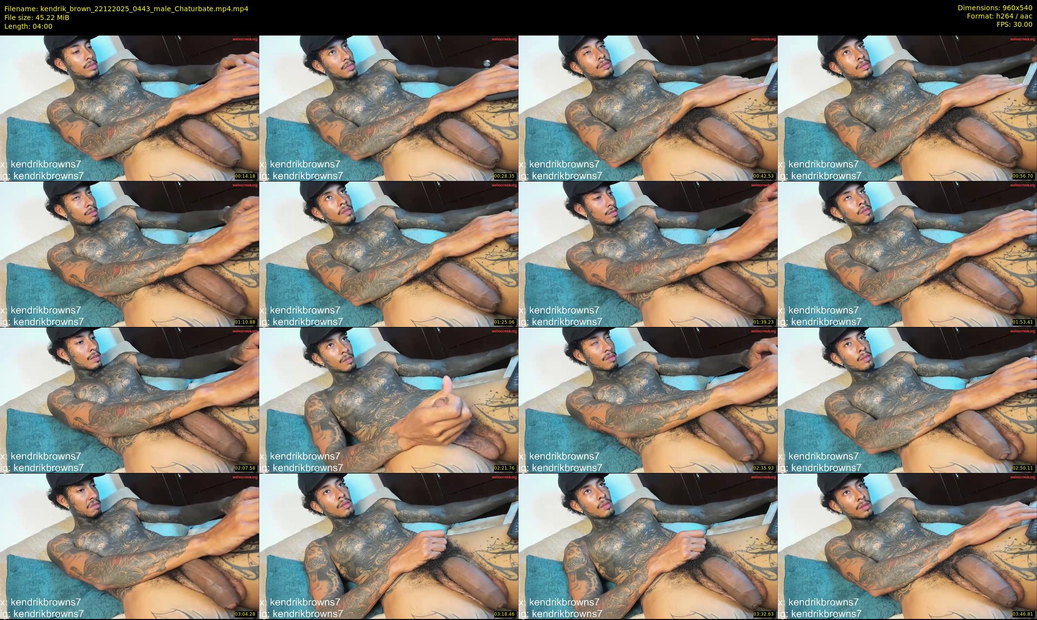 kendrik_brown — 4 minute Chaturbate male cam show recording, 480p, Dec 22, 2025