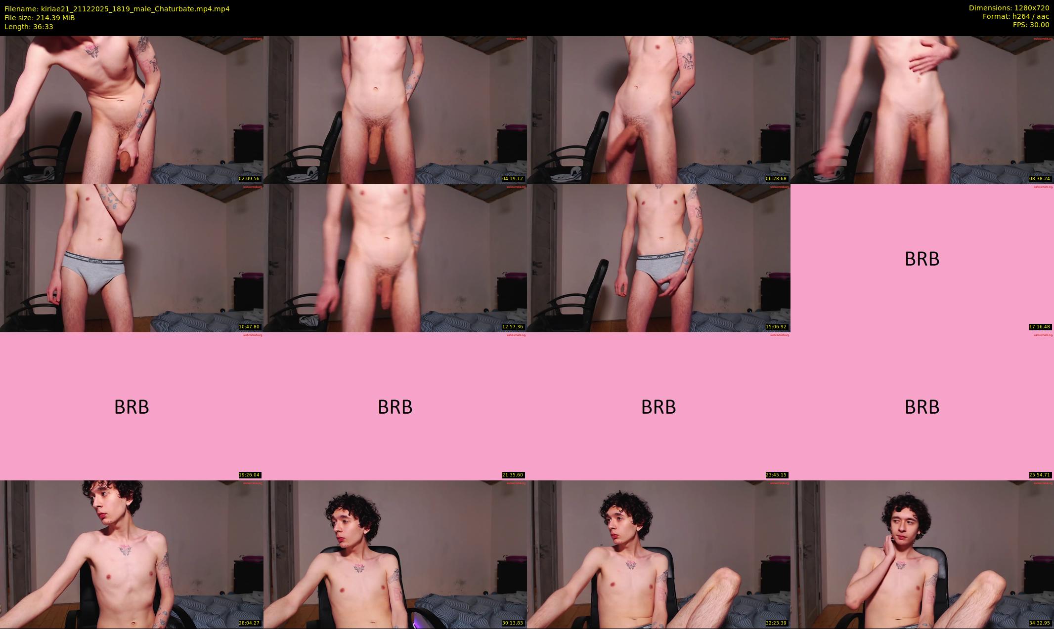 kiriae21 — 37 minute Chaturbate male cam show recording, 720p, Dec 21, 2025