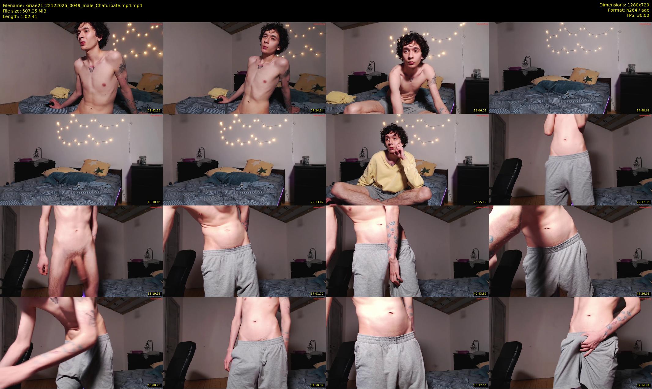 kiriae21 — 63 minute Chaturbate male cam show recording, 720p, Dec 22, 2025