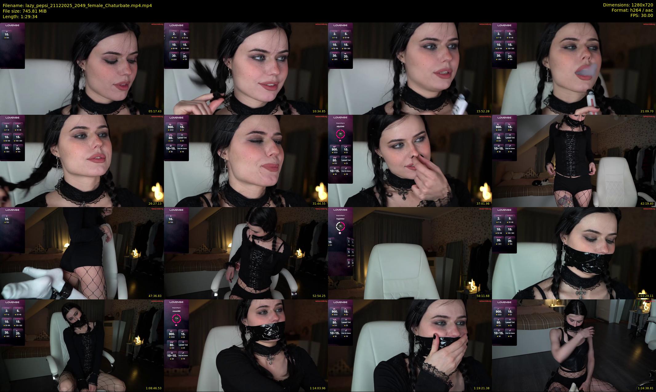 lazy_pepsi — 90 minute Chaturbate female cam show recording, 720p, Dec 21, 2025