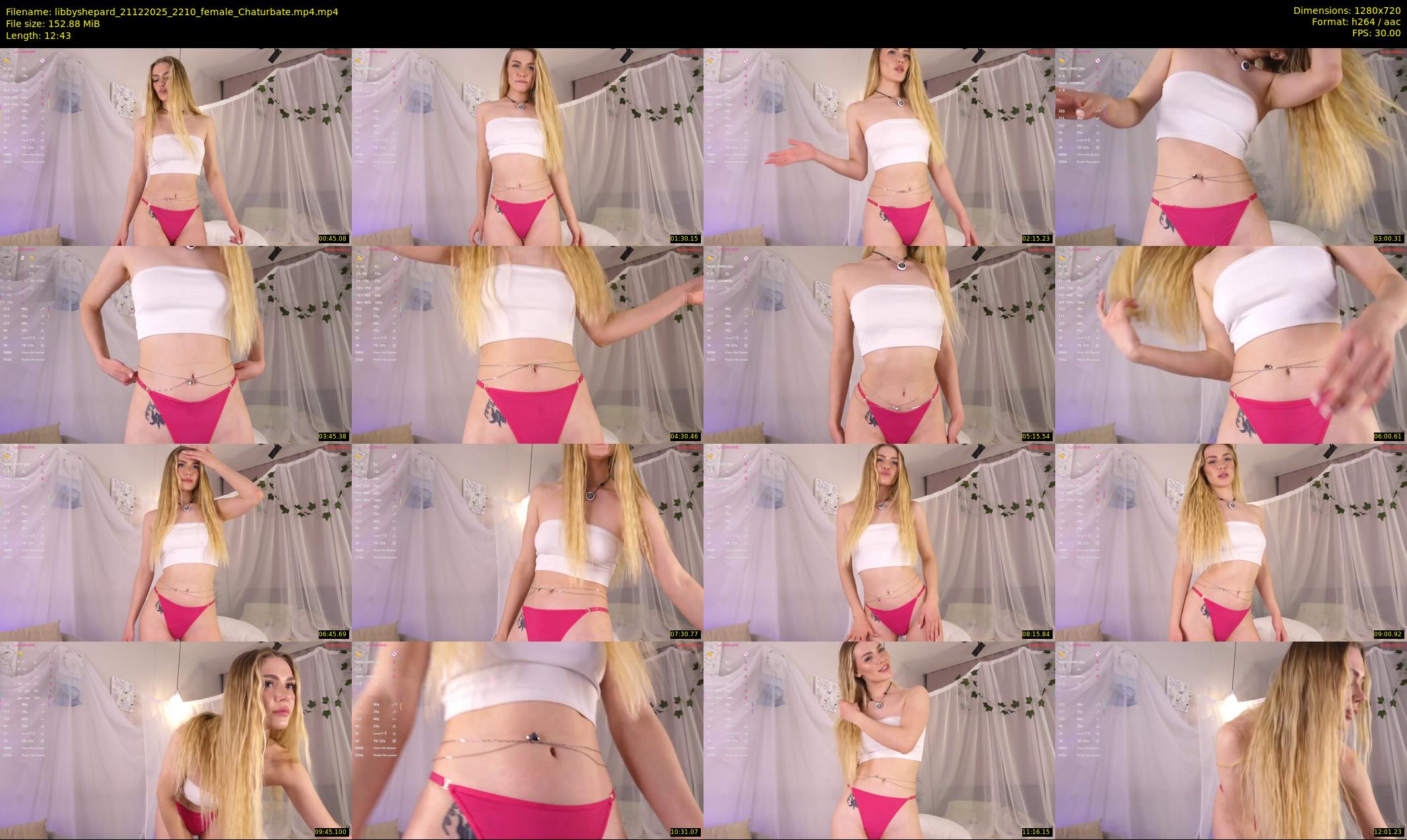 libbyshepard — 13 minute Chaturbate female cam show recording, 720p, Dec 21, 2025