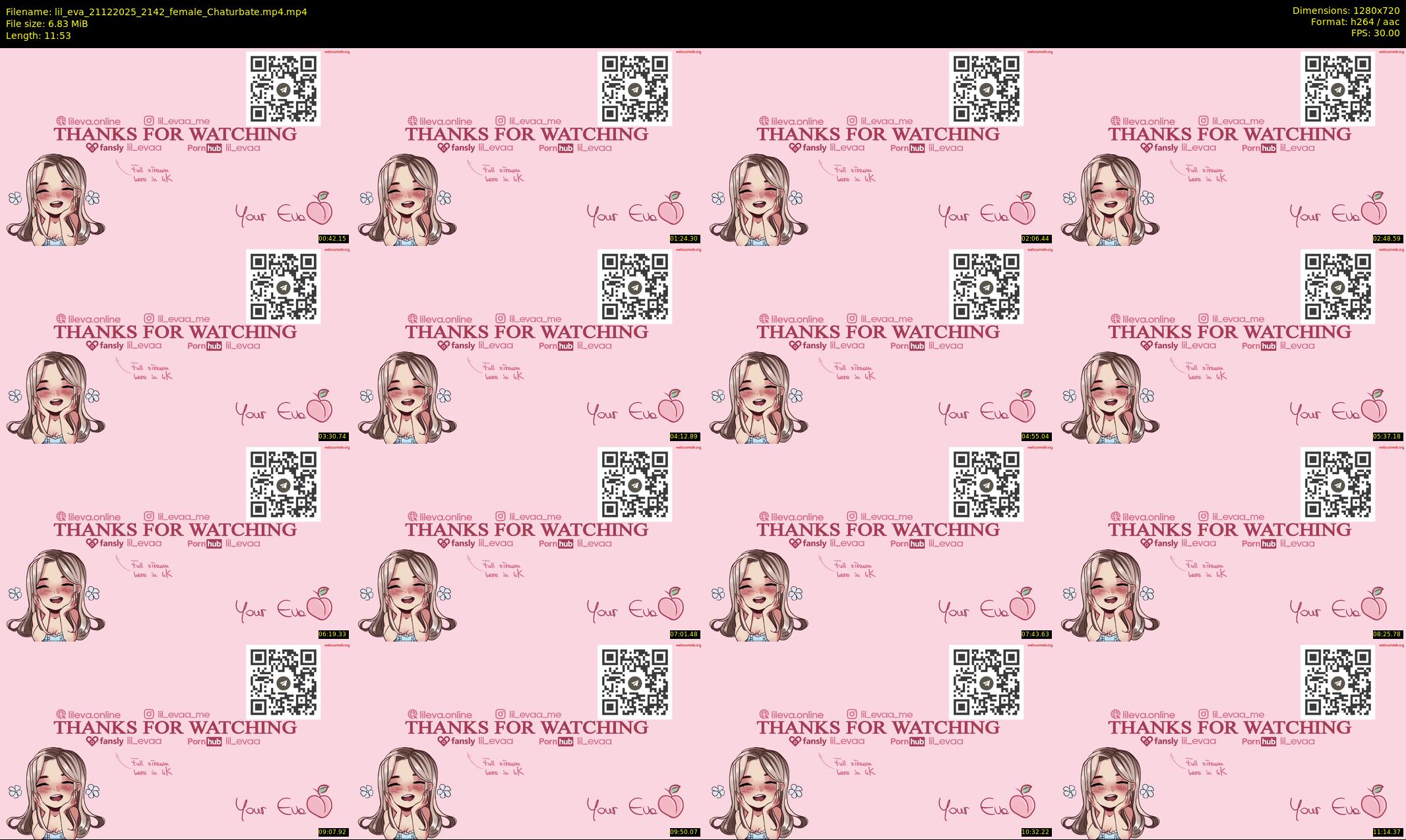 lil_eva — 12 minute Chaturbate female cam show recording, 720p, Dec 21, 2025