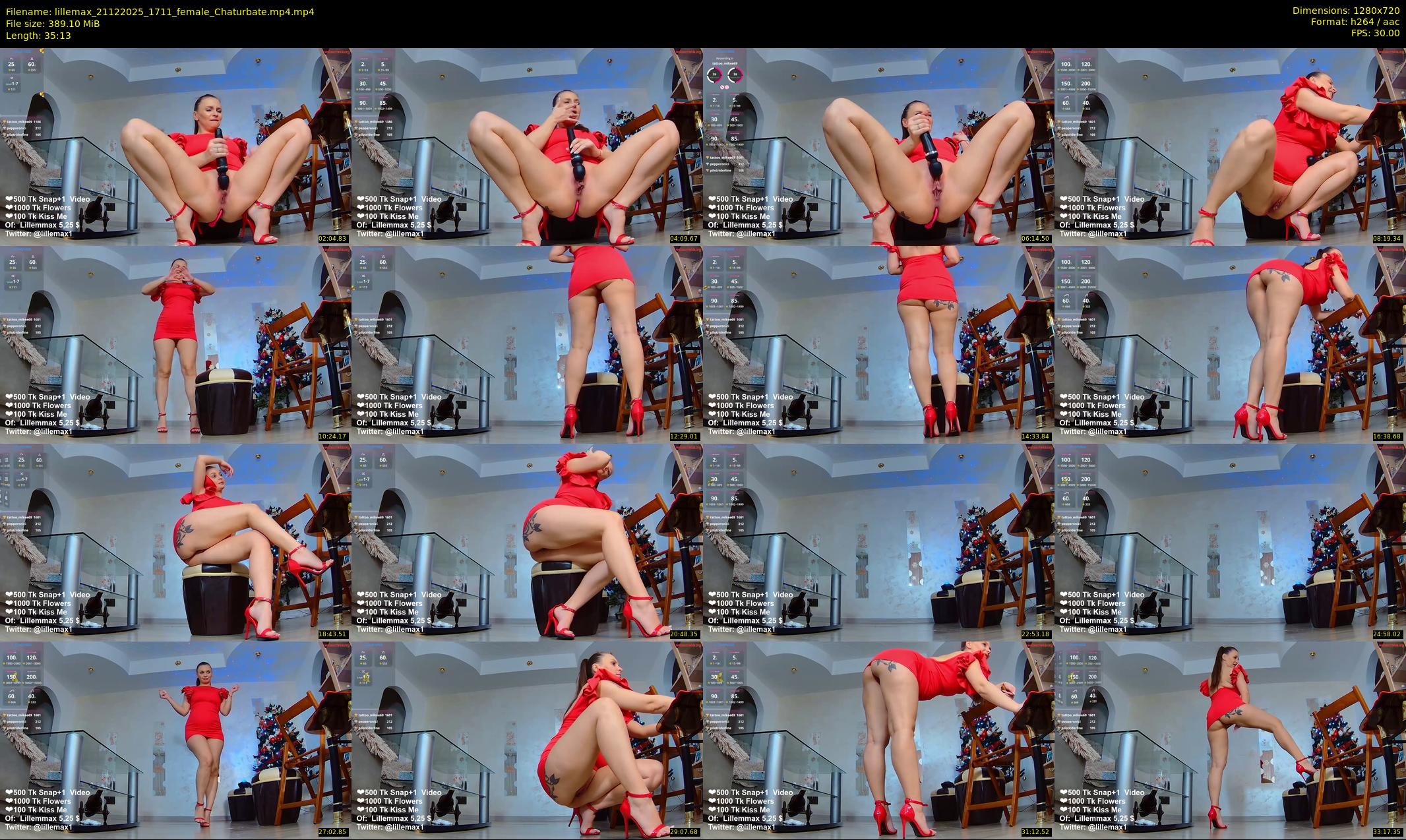 lillemax — 36 minute Chaturbate female cam show recording, 720p, Dec 21, 2025