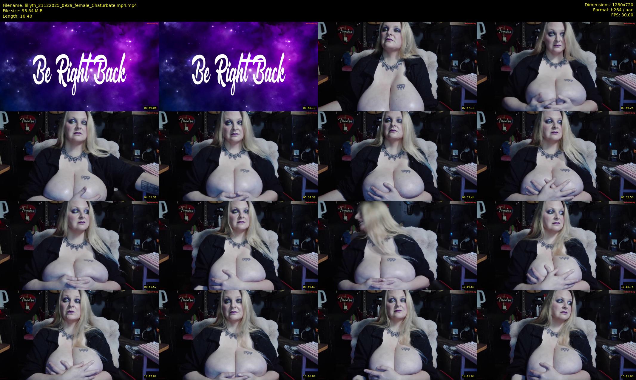 lillyth — 17 minute Chaturbate female cam show recording, 720p, Dec 21, 2025