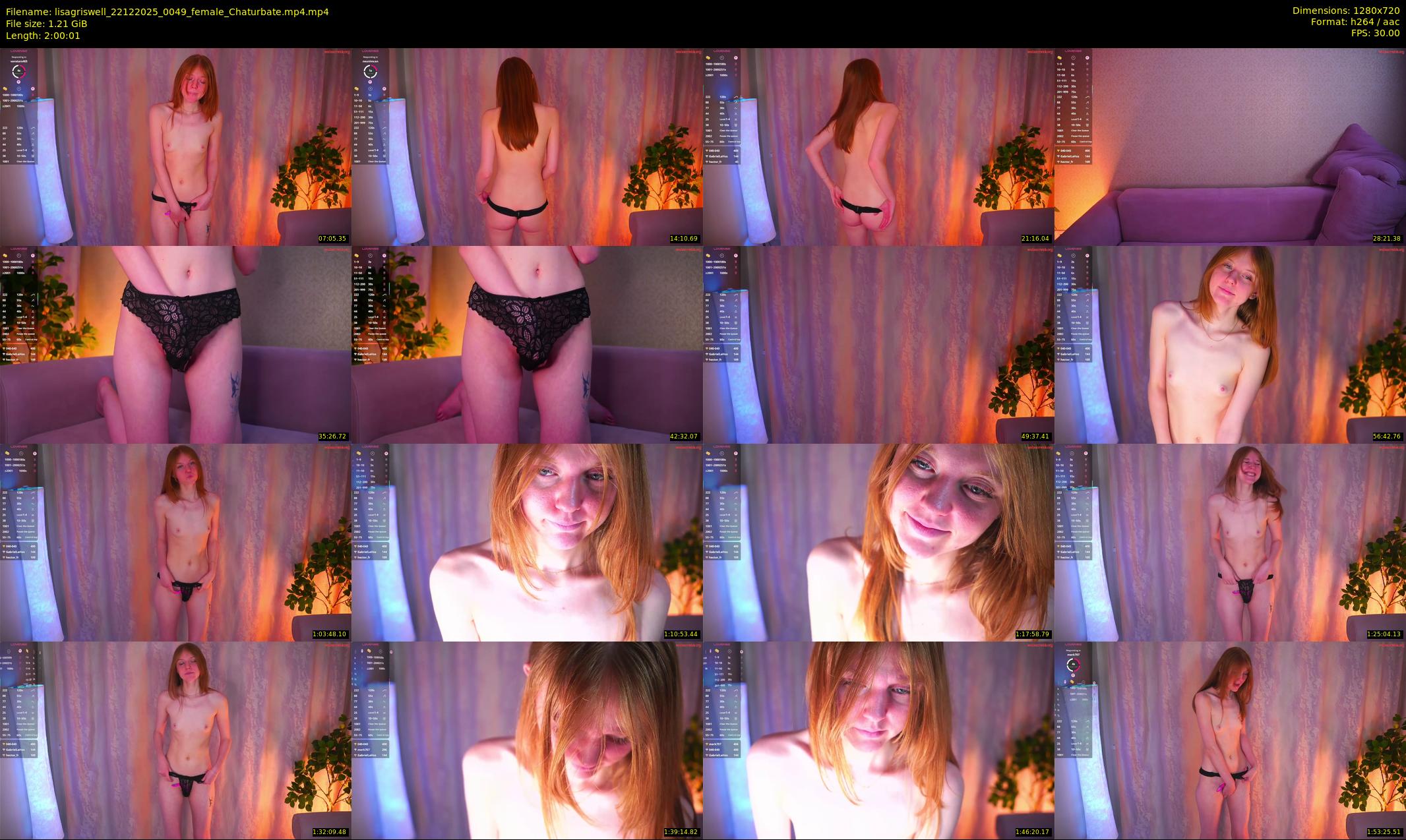 lisagriswell — 121 minute Chaturbate female cam show recording, 720p, Dec 22, 2025