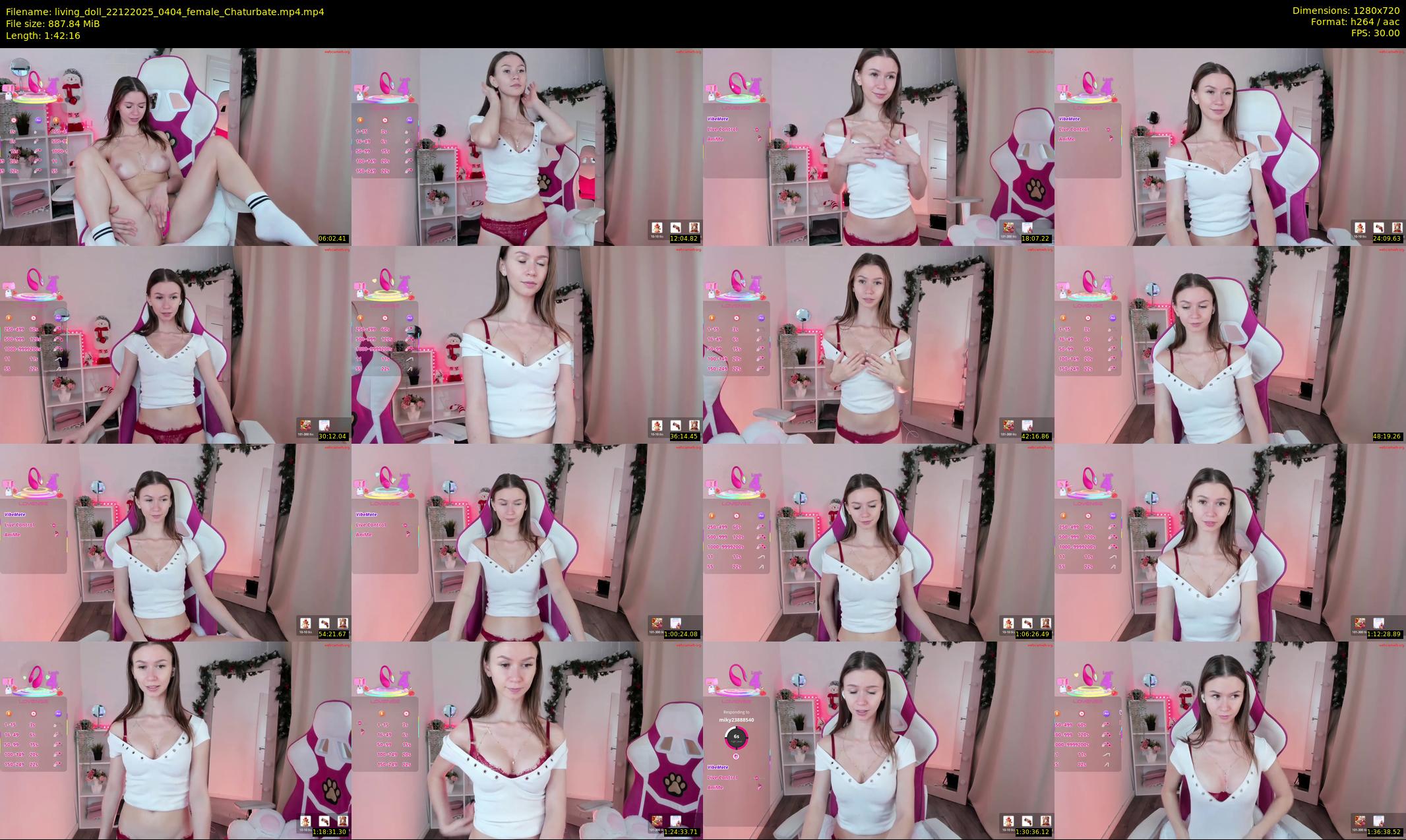 living_doll — 103 minute Chaturbate female cam show recording, 720p, Dec 22, 2025