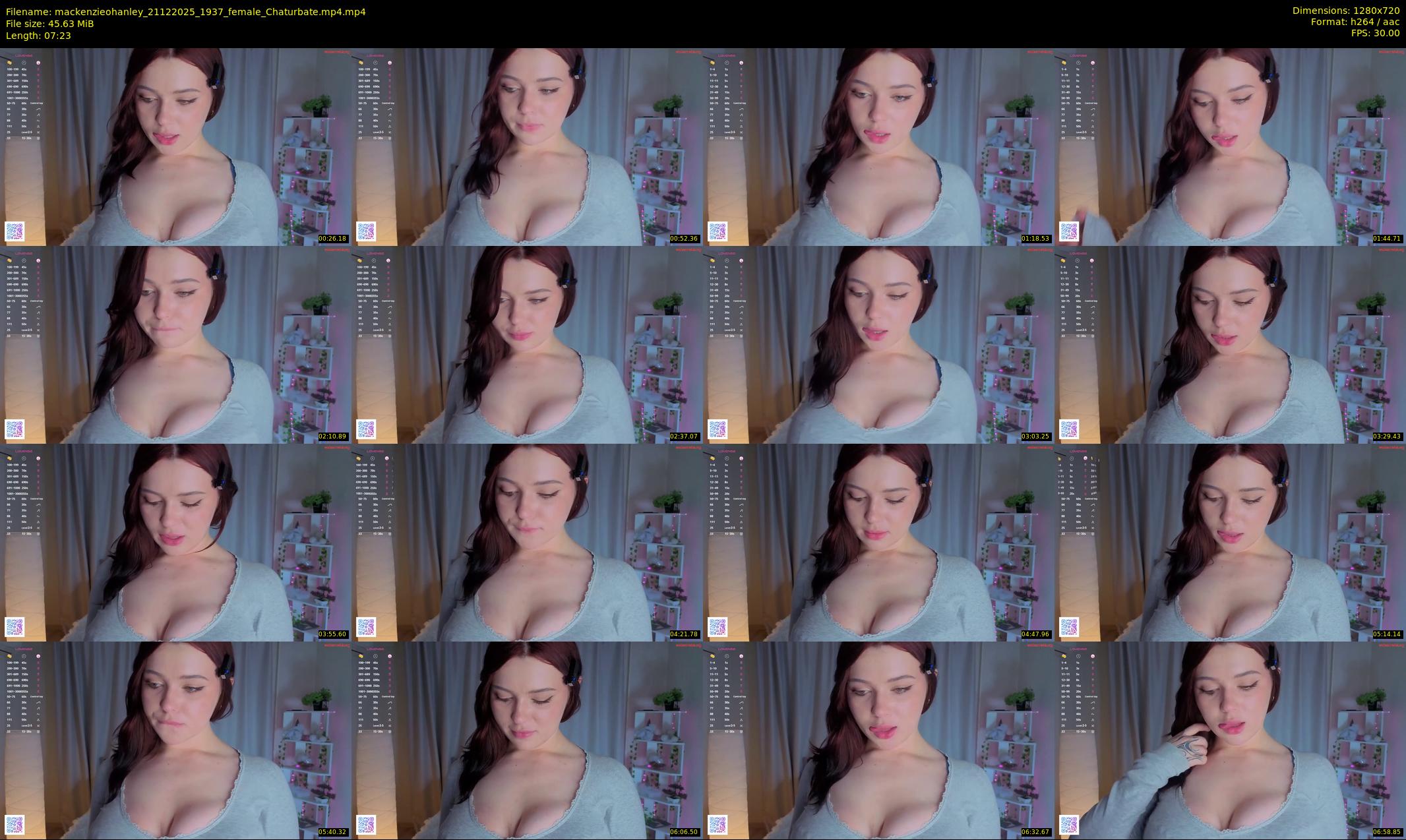 mackenzieohanley — 8 minute Chaturbate female cam show recording, 720p, Dec 21, 2025