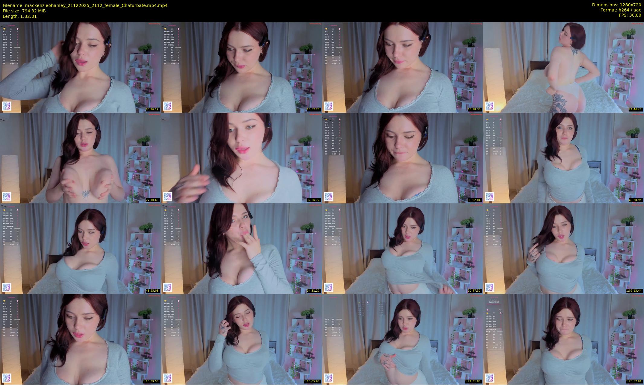 mackenzieohanley — 93 minute Chaturbate female cam show recording, 720p, Dec 21, 2025