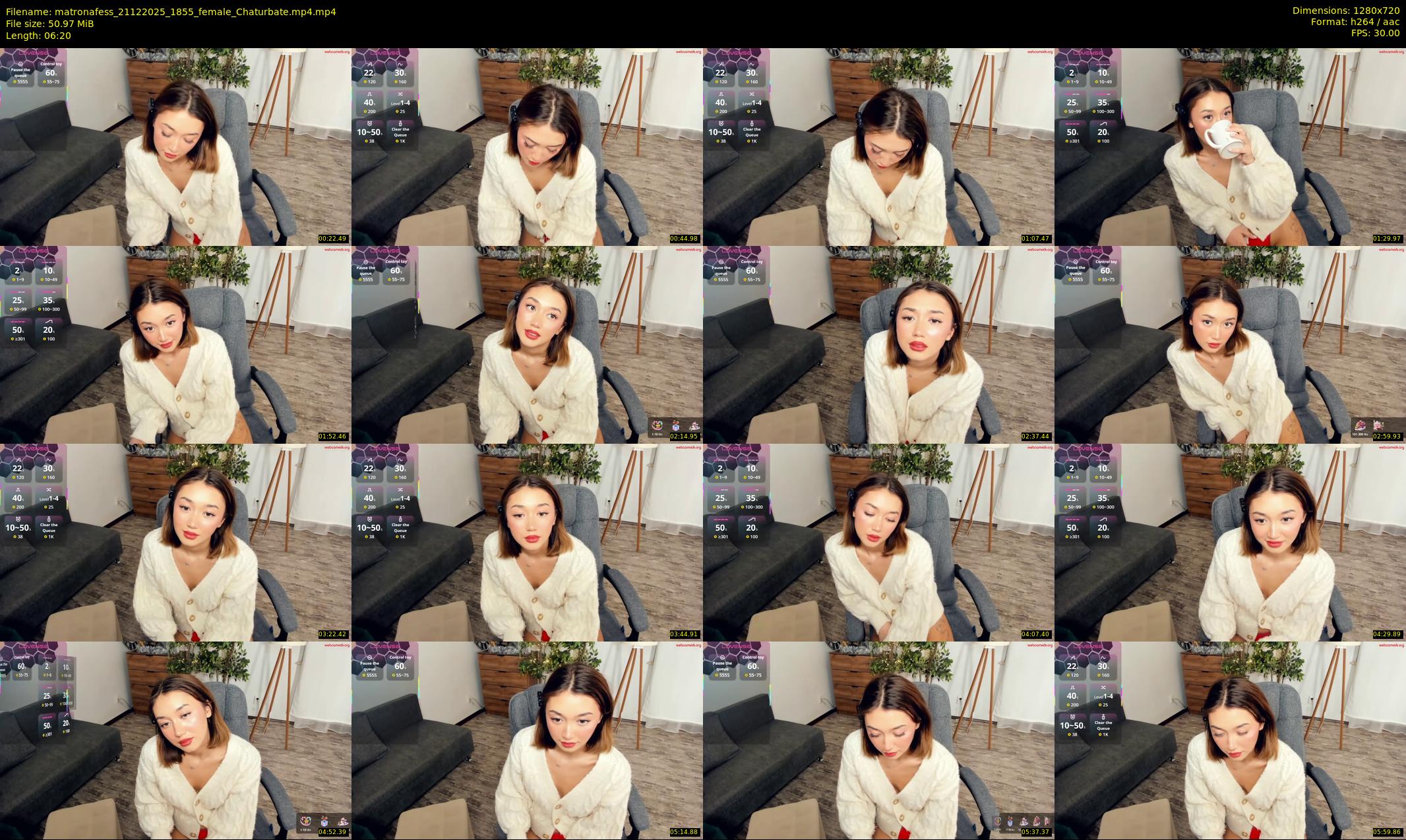 matronafess — 7 minute Chaturbate female cam show recording, 720p, Dec 21, 2025
