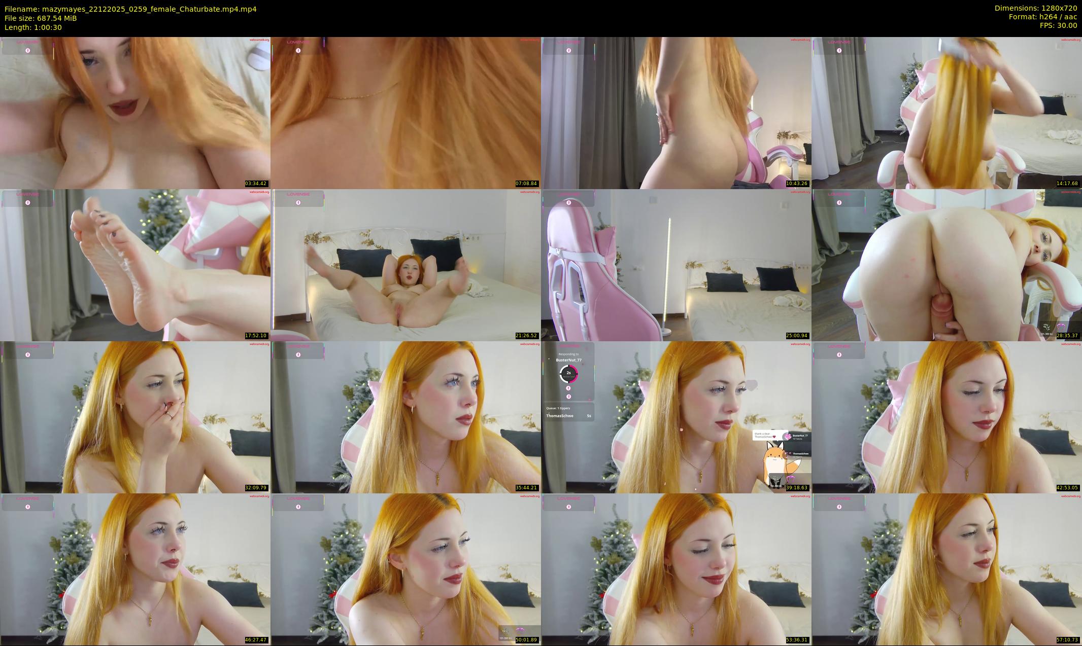 mazymayes — 61 minute Chaturbate female cam show recording, 720p, Dec 22, 2025