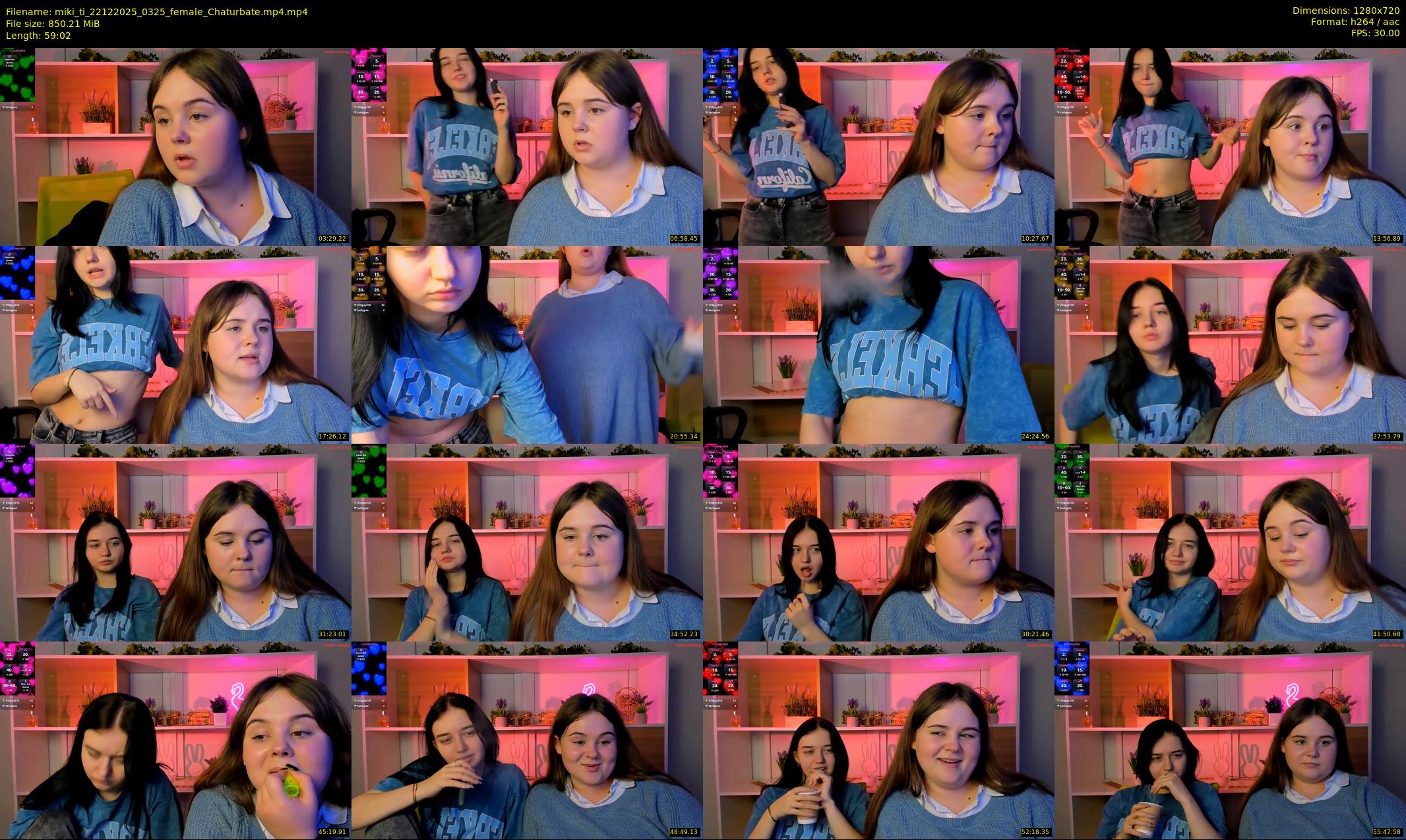miki_ti — 60 minute Chaturbate female cam show recording, 720p, Dec 22, 2025