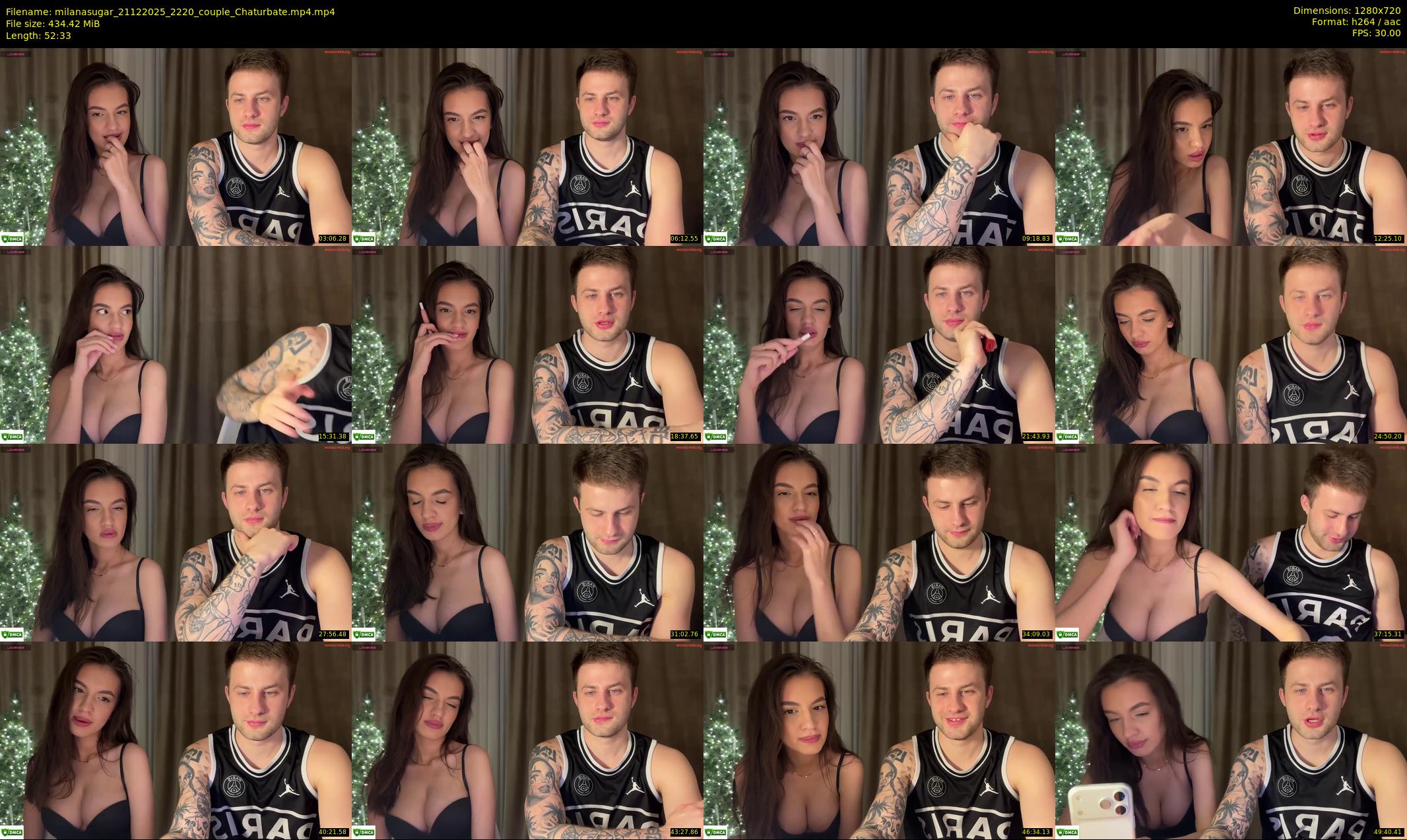 milanasugar — 53 minute Chaturbate couple cam show recording, 720p, Dec 21, 2025