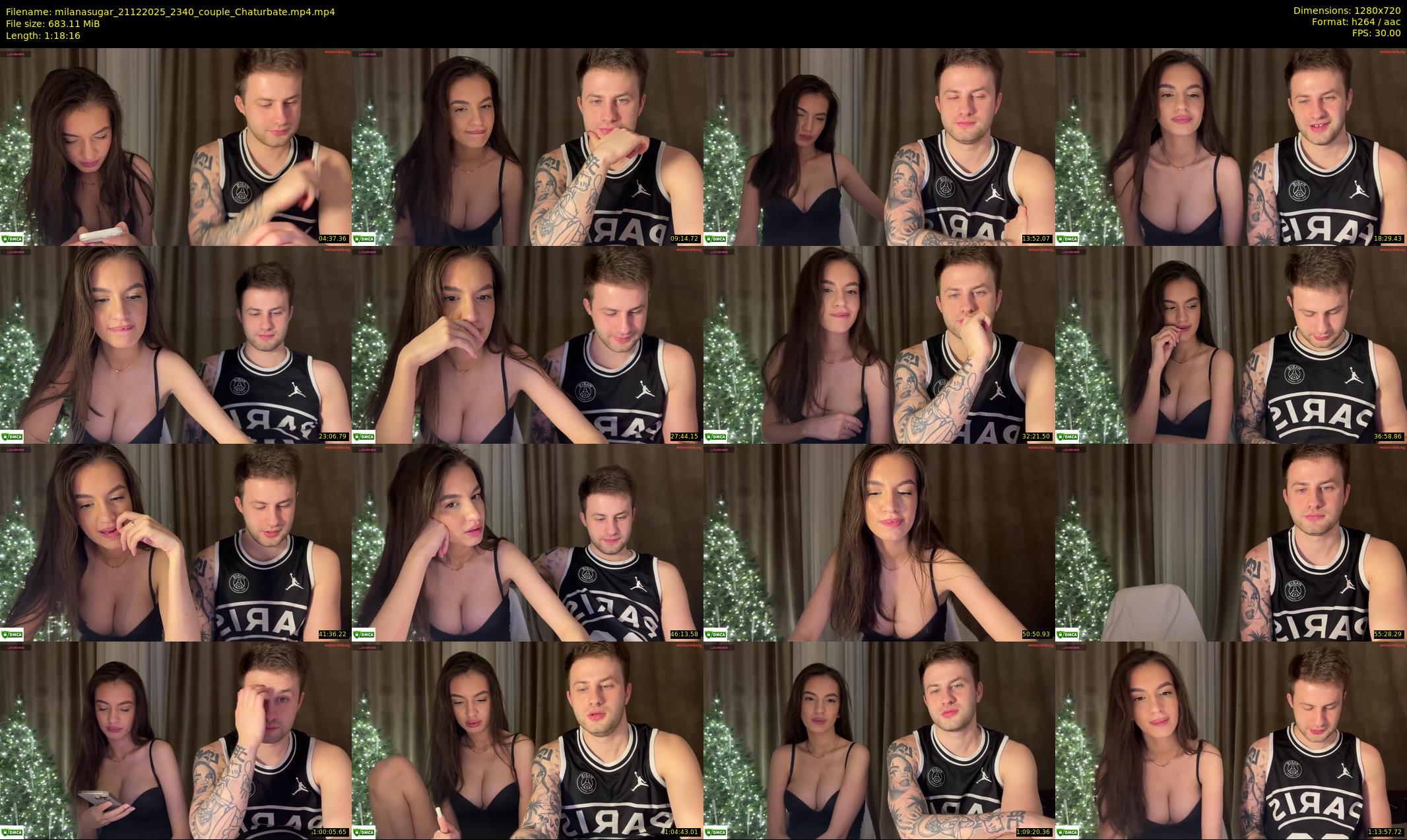 milanasugar — 79 minute Chaturbate couple cam show recording, 720p, Dec 21, 2025