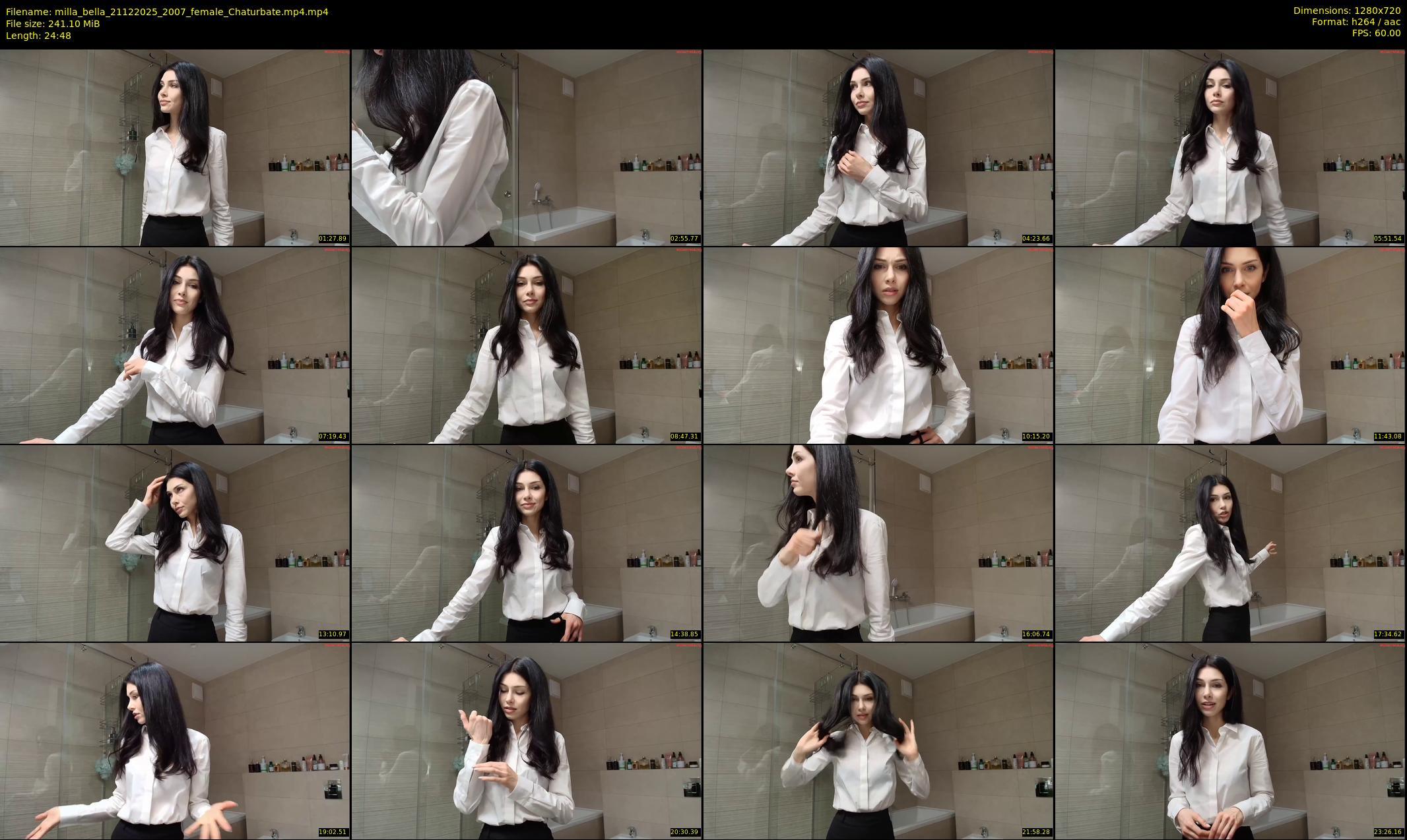milla_bella — 25 minute Chaturbate female cam show recording, 720p, Dec 21, 2025