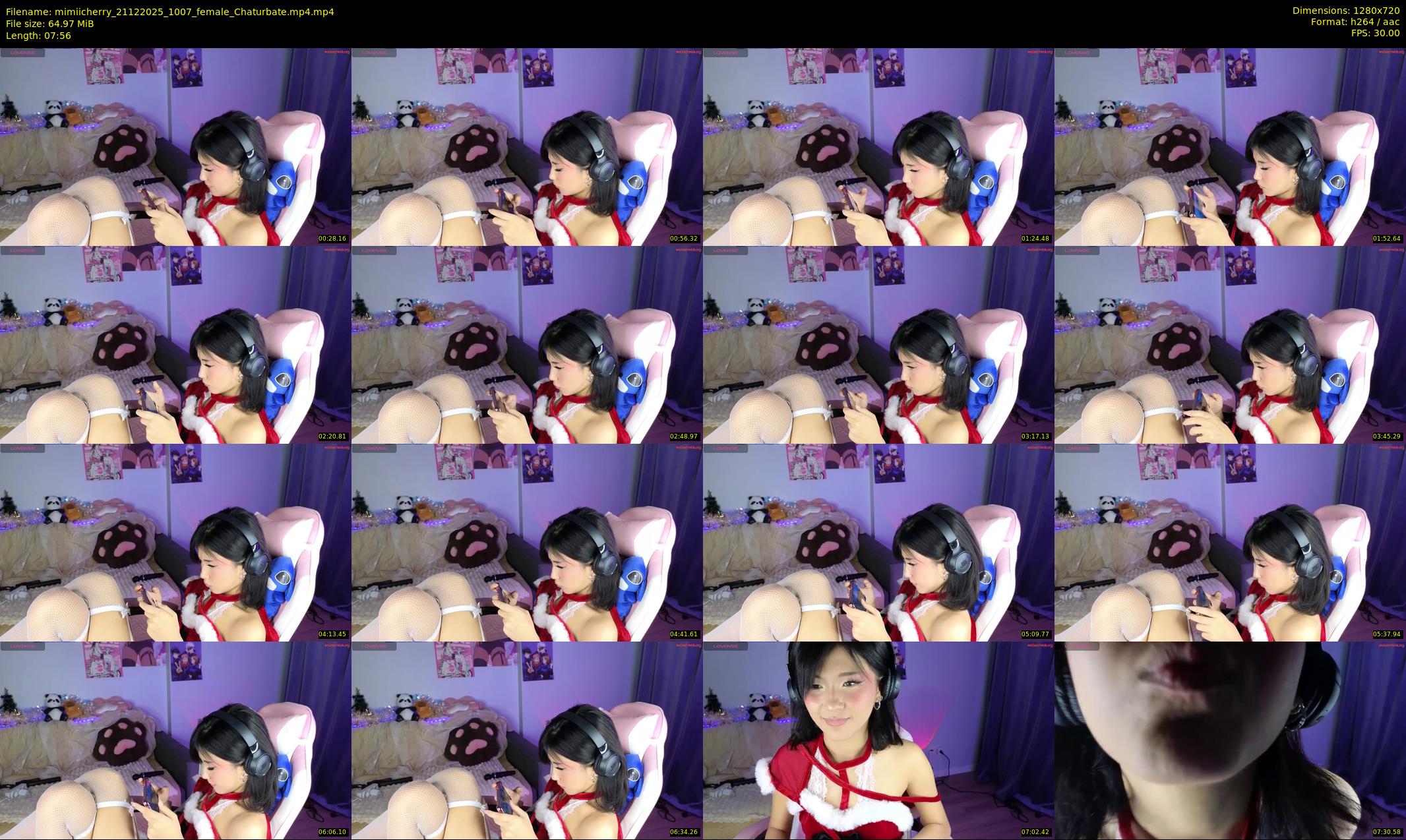 mimiicherry — 8 minute Chaturbate female cam show recording, 720p, Dec 21, 2025
