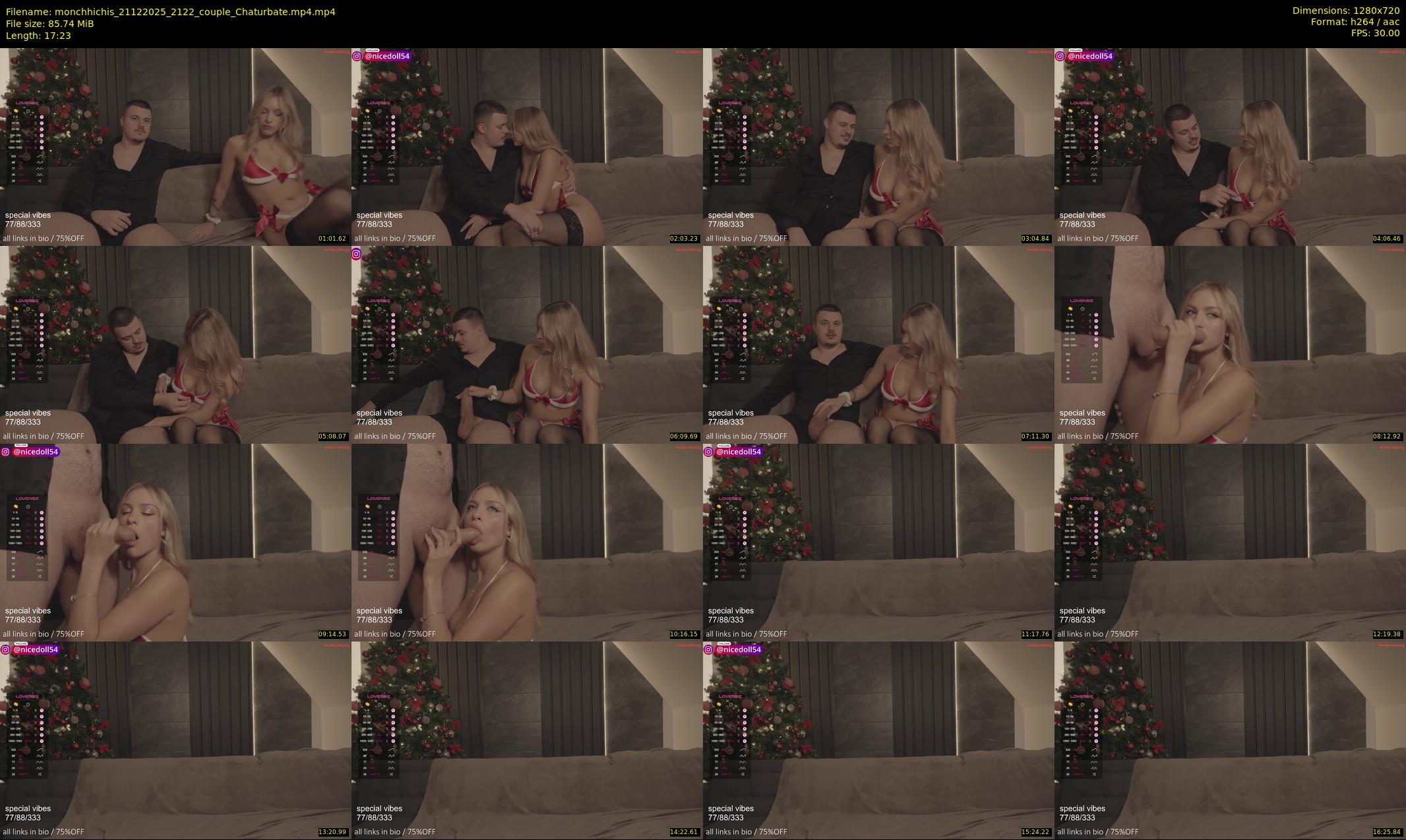 monchhichis — 18 minute Chaturbate couple cam show recording, 720p, Dec 21, 2025