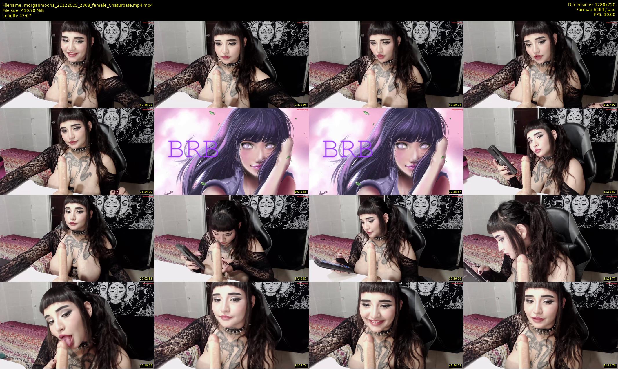 morganmoon1 — 48 minute Chaturbate female cam show recording, 720p, Dec 21, 2025
