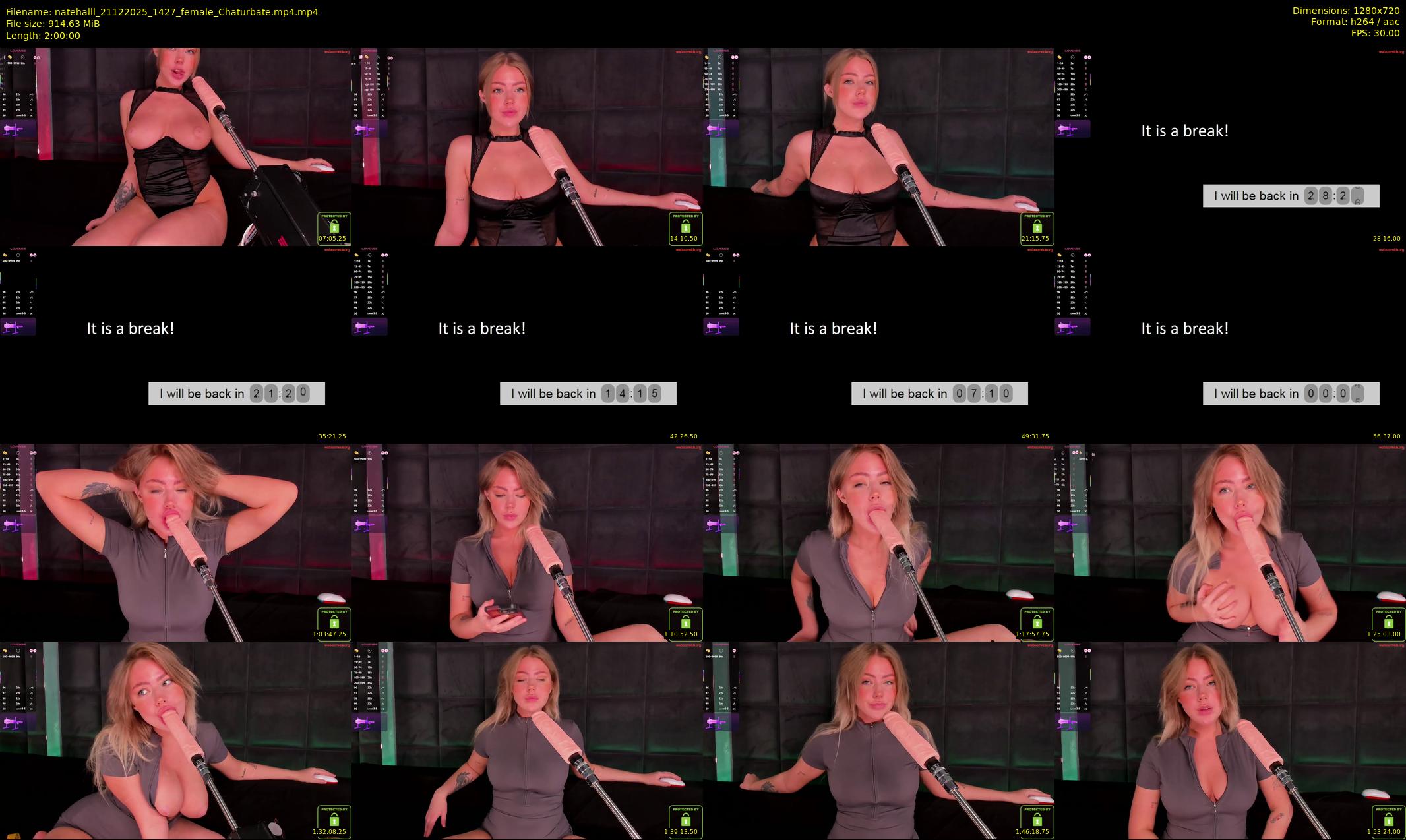 natehalll — 120 minute Chaturbate female cam show recording, 720p, Dec 21, 2025