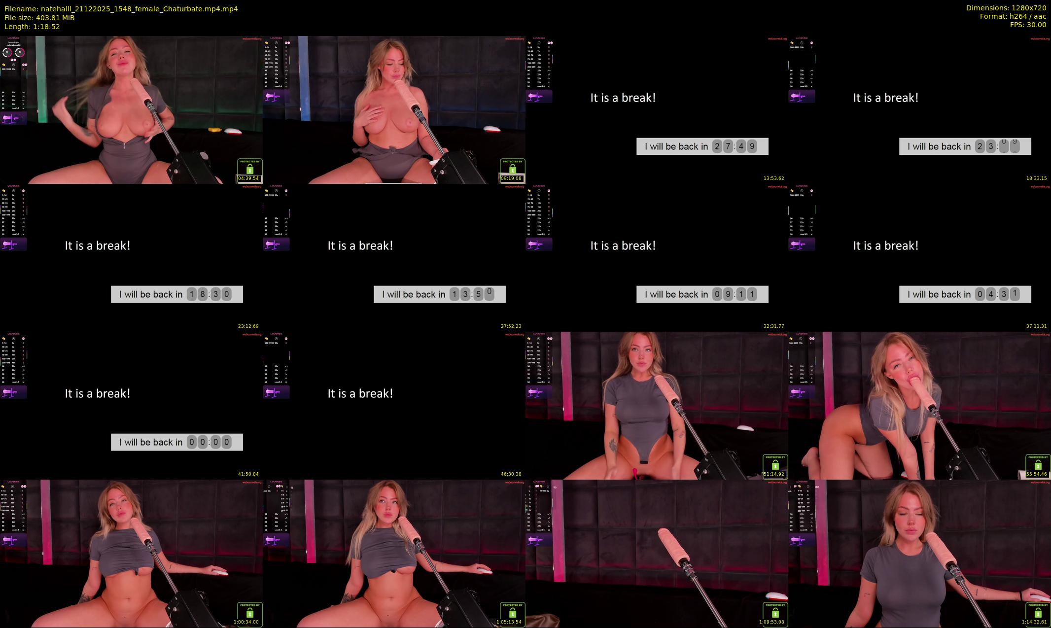 natehalll — 79 minute Chaturbate female cam show recording, 720p, Dec 21, 2025