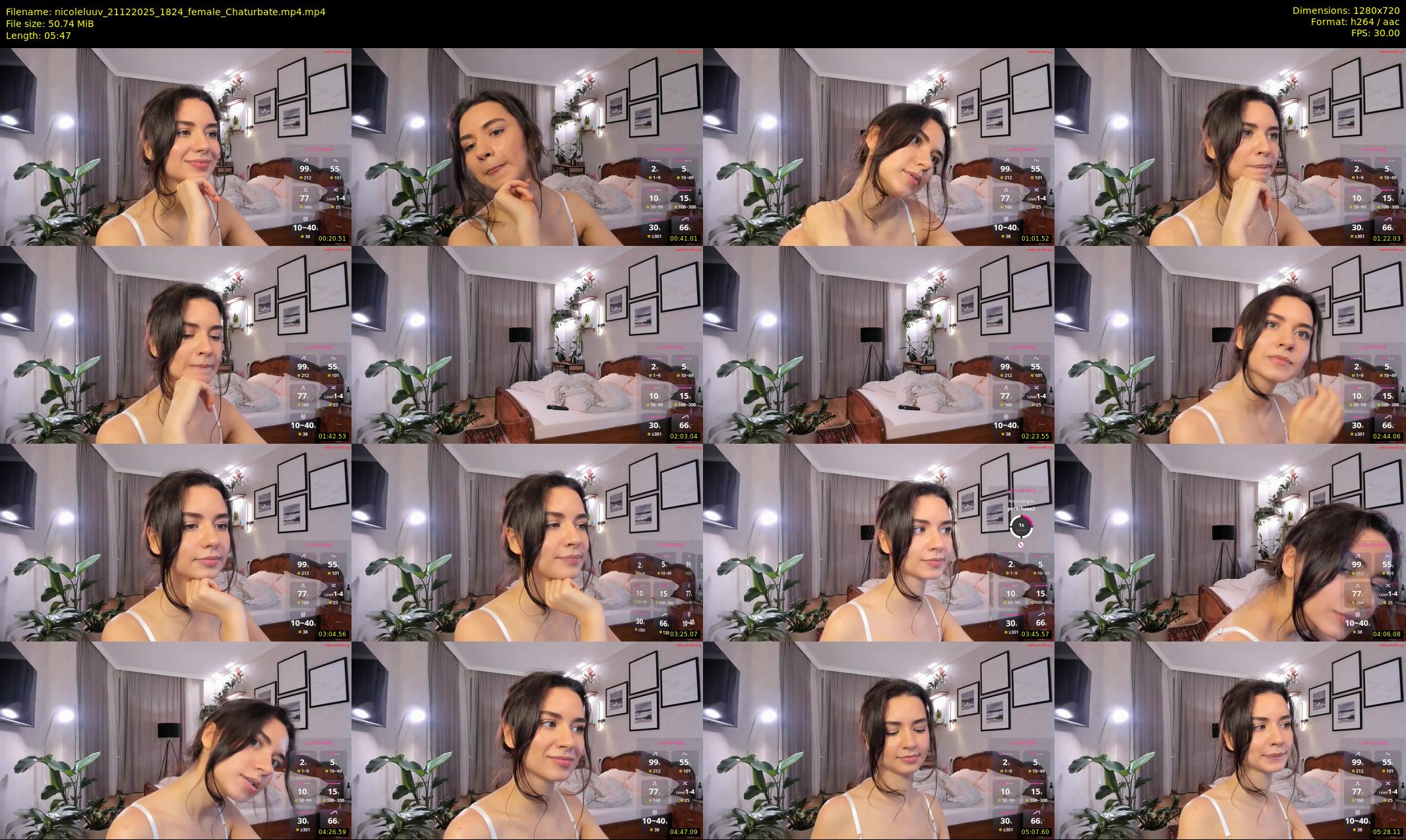 nicoleluuv — 6 minute Chaturbate female cam show recording, 720p, Dec 21, 2025