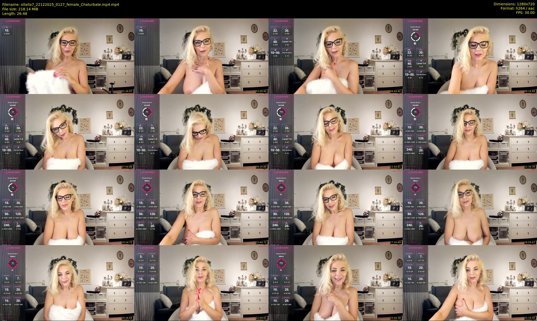ollalla7 — 27 minute Chaturbate female cam show recording, 720p, Dec 22, 2025