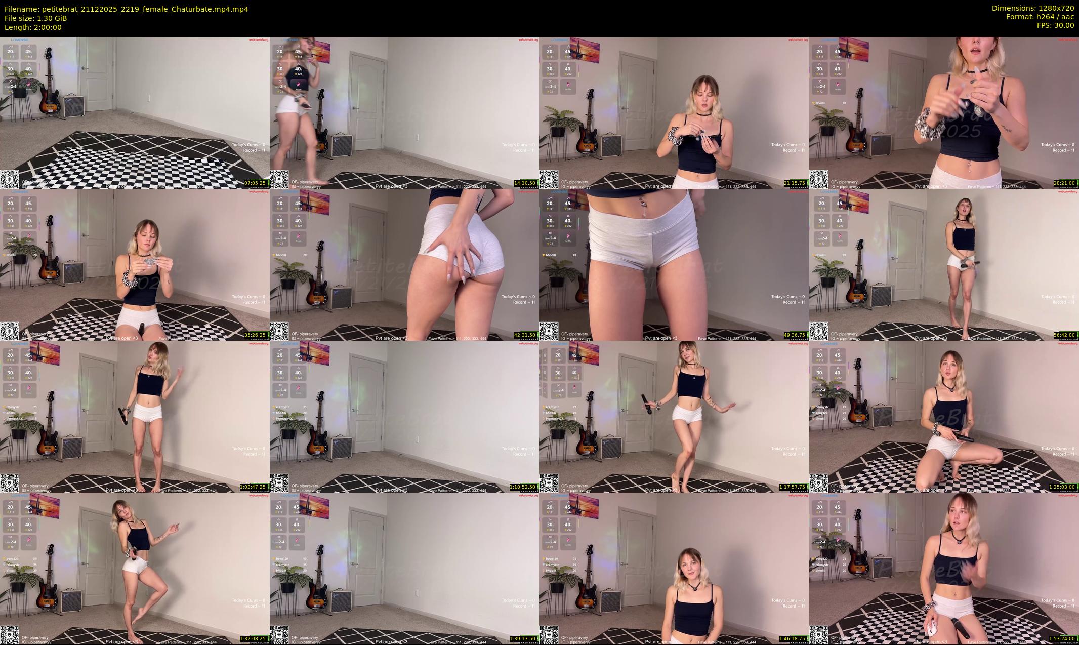 petitebrat — 120 minute Chaturbate female cam show recording, 720p, Dec 21, 2025