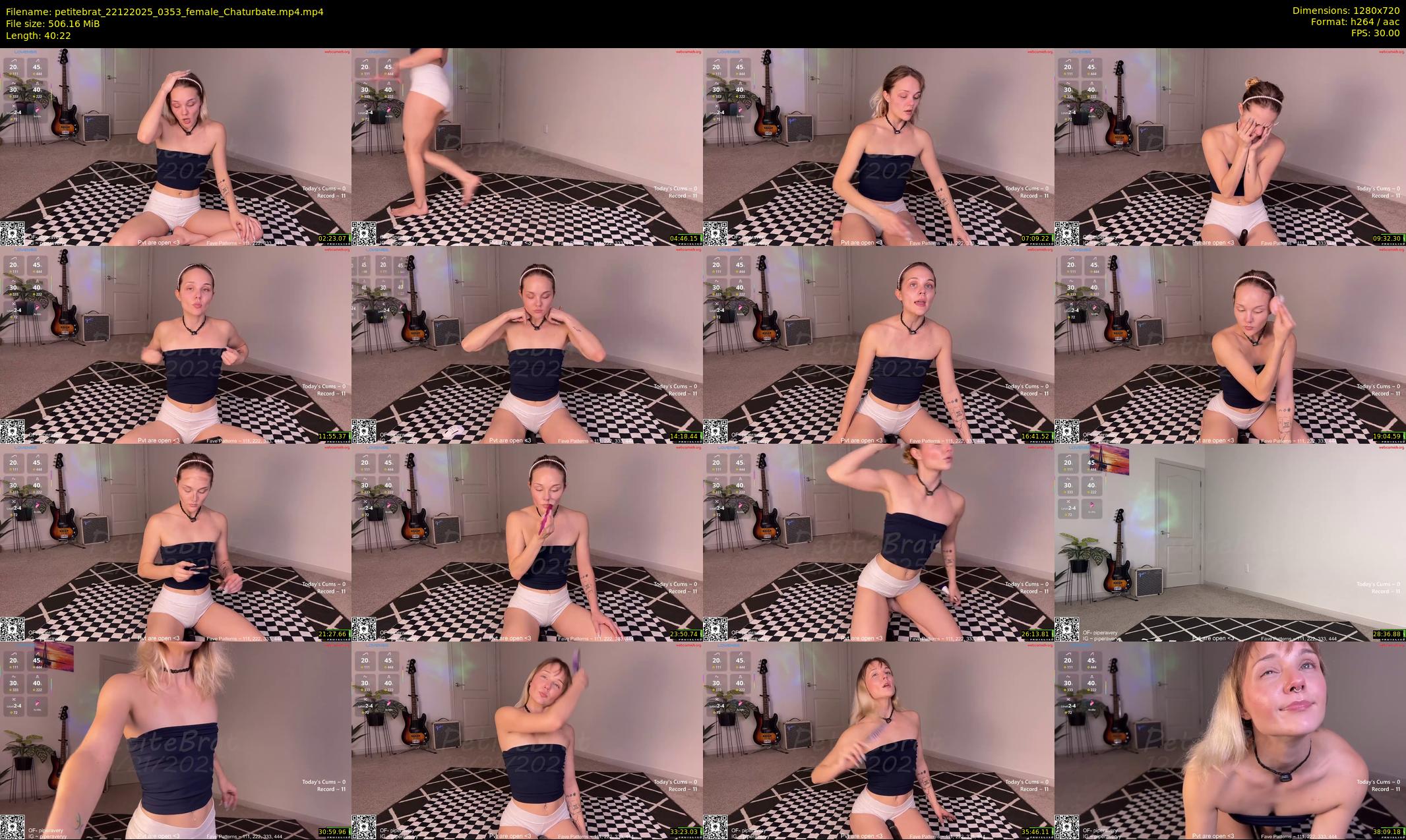 petitebrat — 41 minute Chaturbate female cam show recording, 720p, Dec 22, 2025