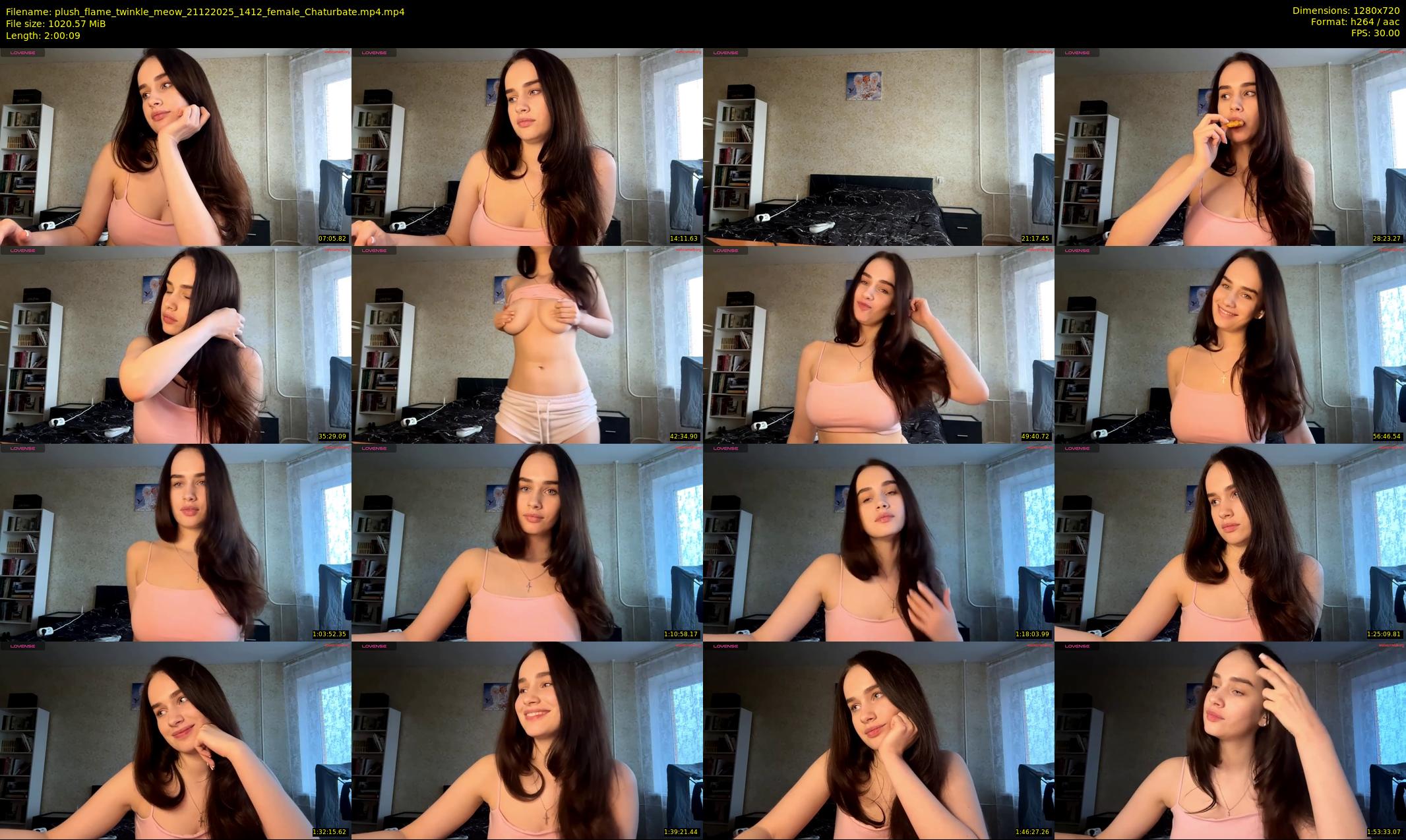 plush_flame_twinkle_meow — 121 minute Chaturbate female cam show recording, 720p, Dec 21, 2025